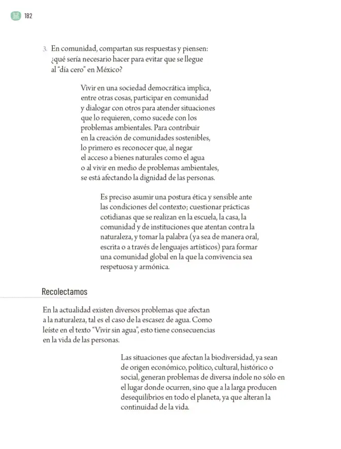 Página 185 de Proyectos Comunitarios. Libro de Educación Primaria Grado 6° Ciclo Escolar 2025 - 2026