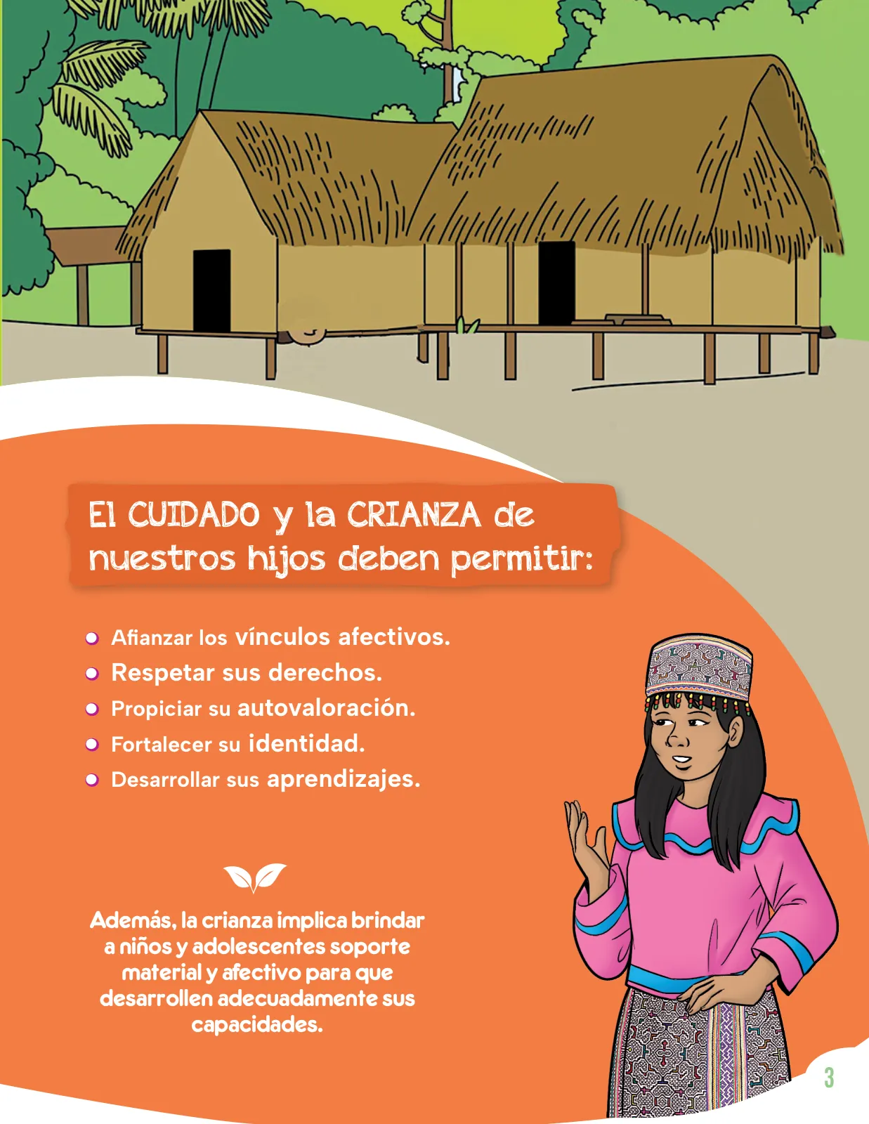Miniatura página 5 de Cartilla de prevención y protección frente a la violencia para familias : Primaria Multigrado Monolingüe y Modelos de Servicio Educativo en el Ámbito Rural · 2024