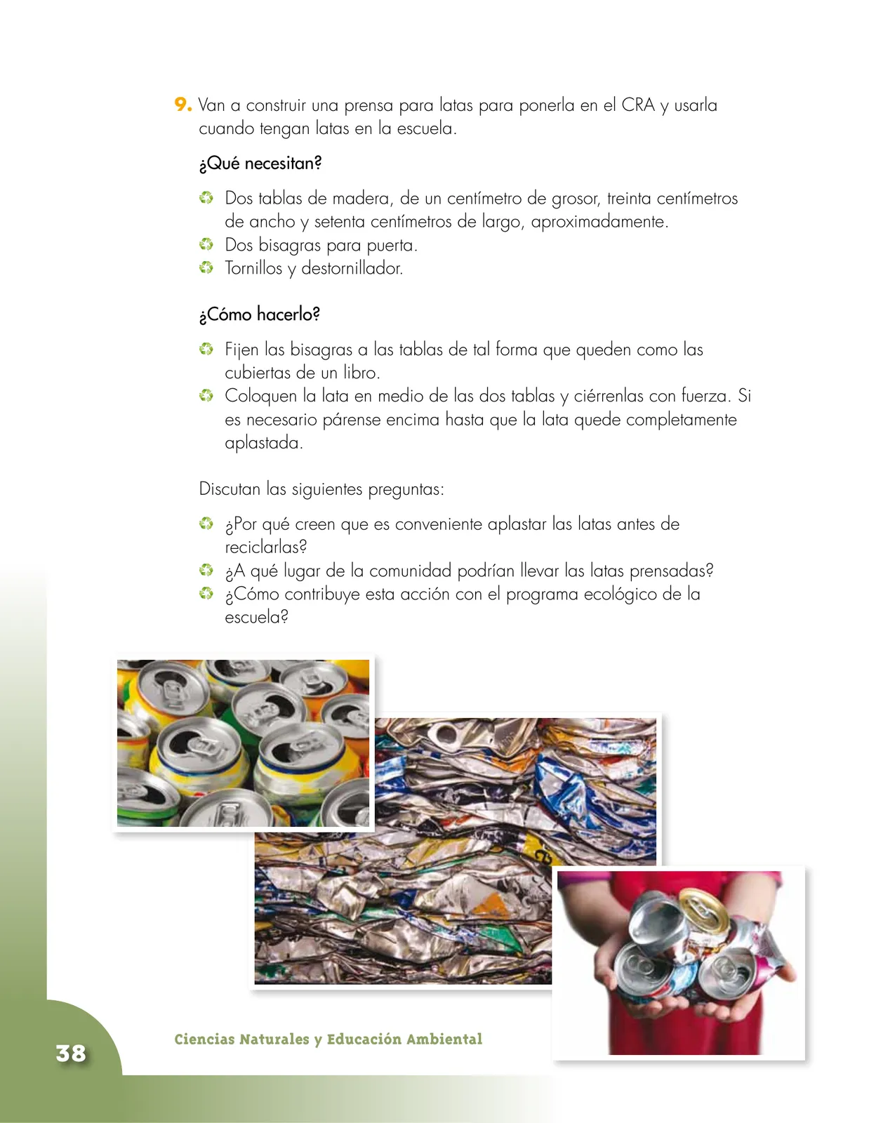 Página 38 de Ciencias Naturales 4° · Cartilla 03