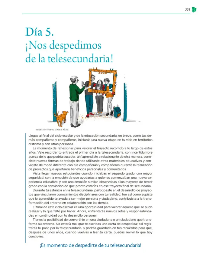 Página 280 de Colección Nanahuatzin. Nuestro libro de Proyectos. Tomo III. Libro de Educación Telesecundaria Grado 3° Ciclo Escolar 2025 - 2026