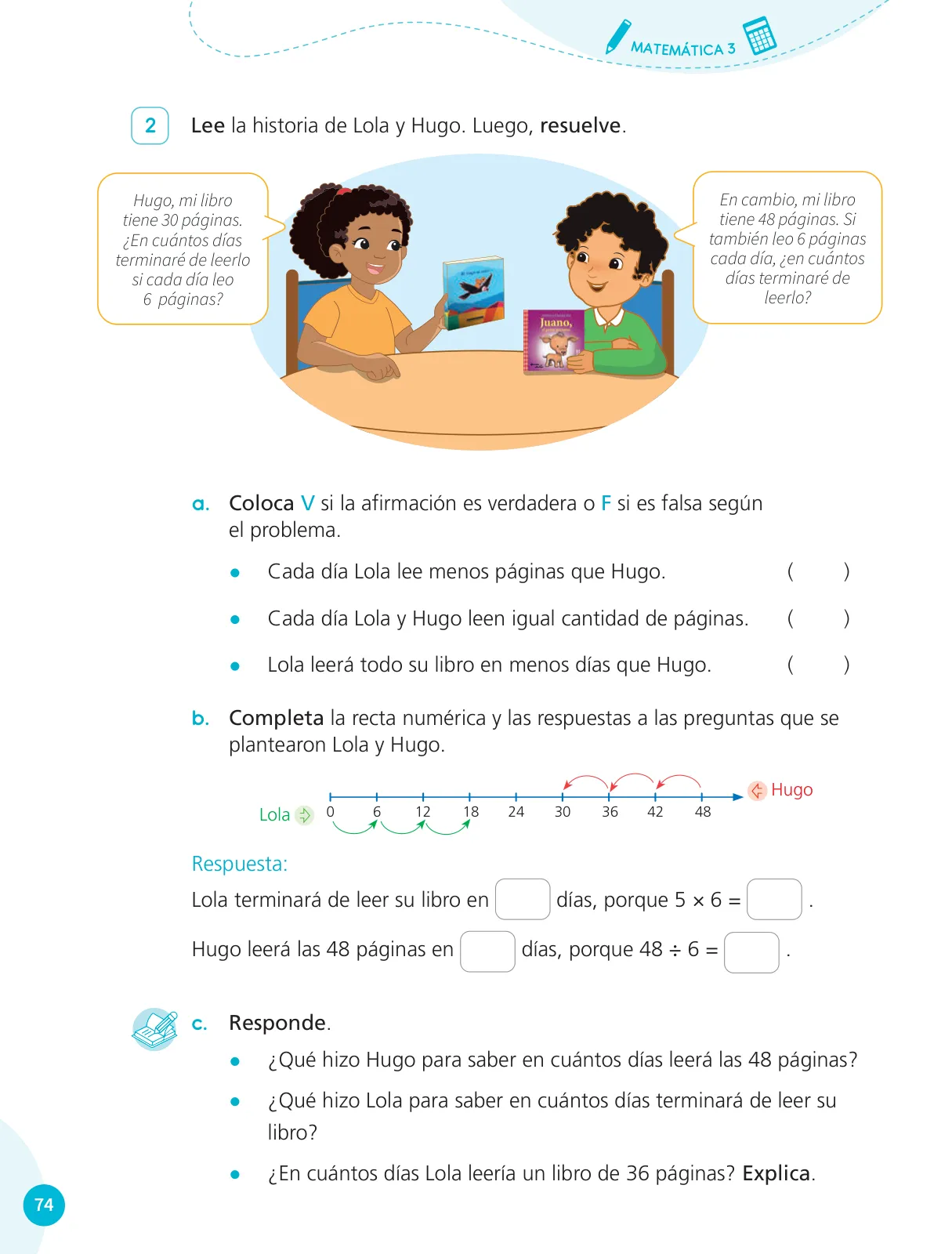 Miniatura página 76 de Cuadernillo de Matemática 3, tercer grado de Primaria · 2023