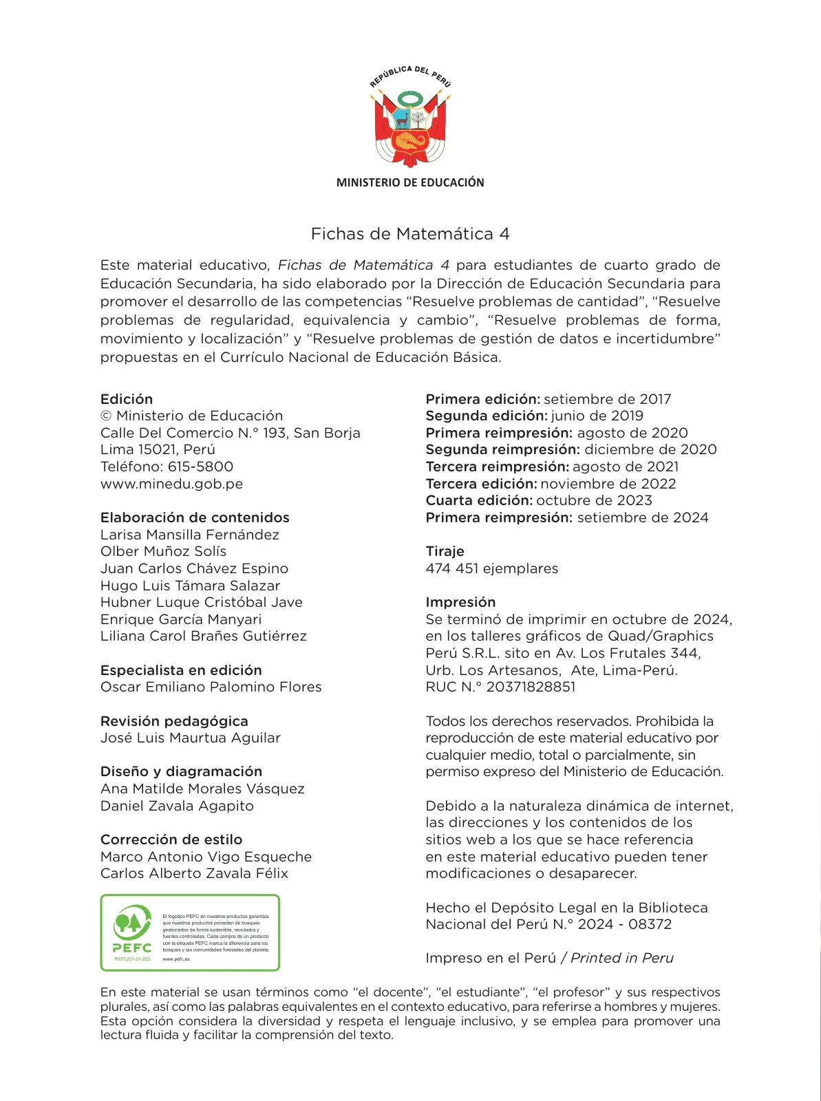 Miniatura página 4 de Fichas de Matemática 4 · 2024