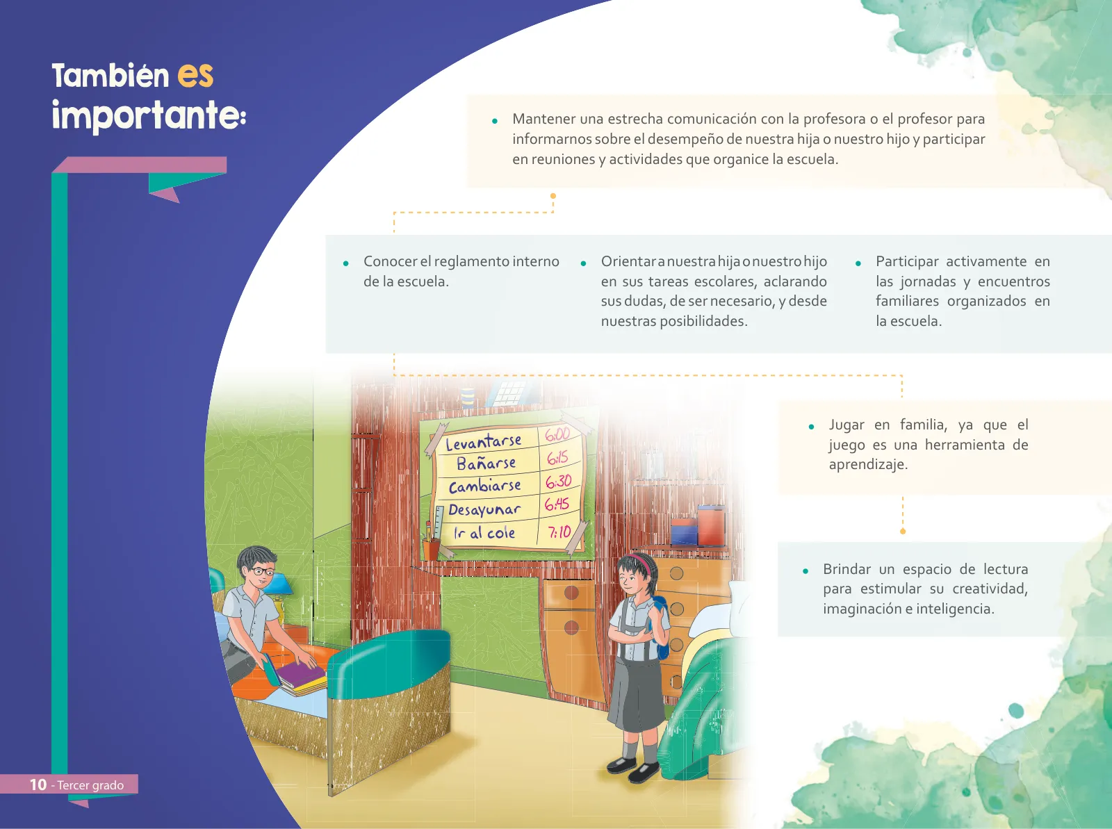 Página 12 de Aprendemos juntos en familia : guía dirigida a madres y padres. Tercer grado de Educación Primaria · 2019