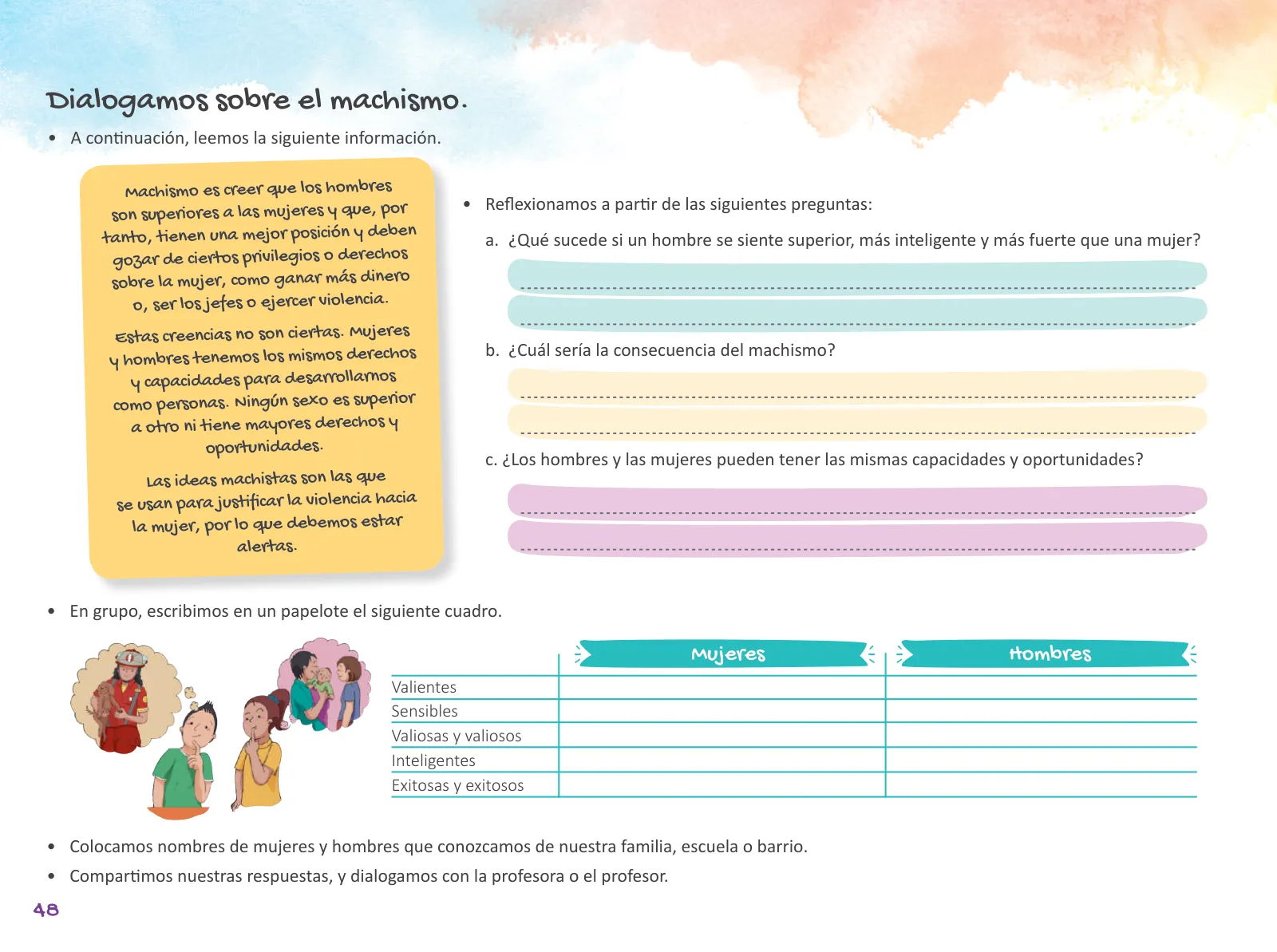 Miniatura página 50 de Cuadernillo de Tutoría Sexto Grado Educación Primaria 2019 · 2019