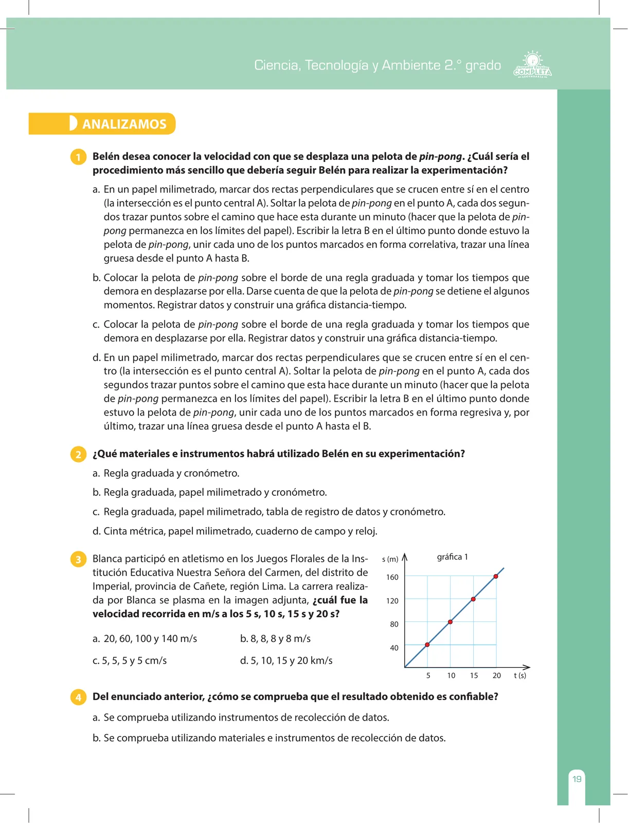 Miniatura página 19 de Ciencia, Tecnología y Ambiente 2 : cuaderno de reforzamiento pedagógico - JEC · 2016