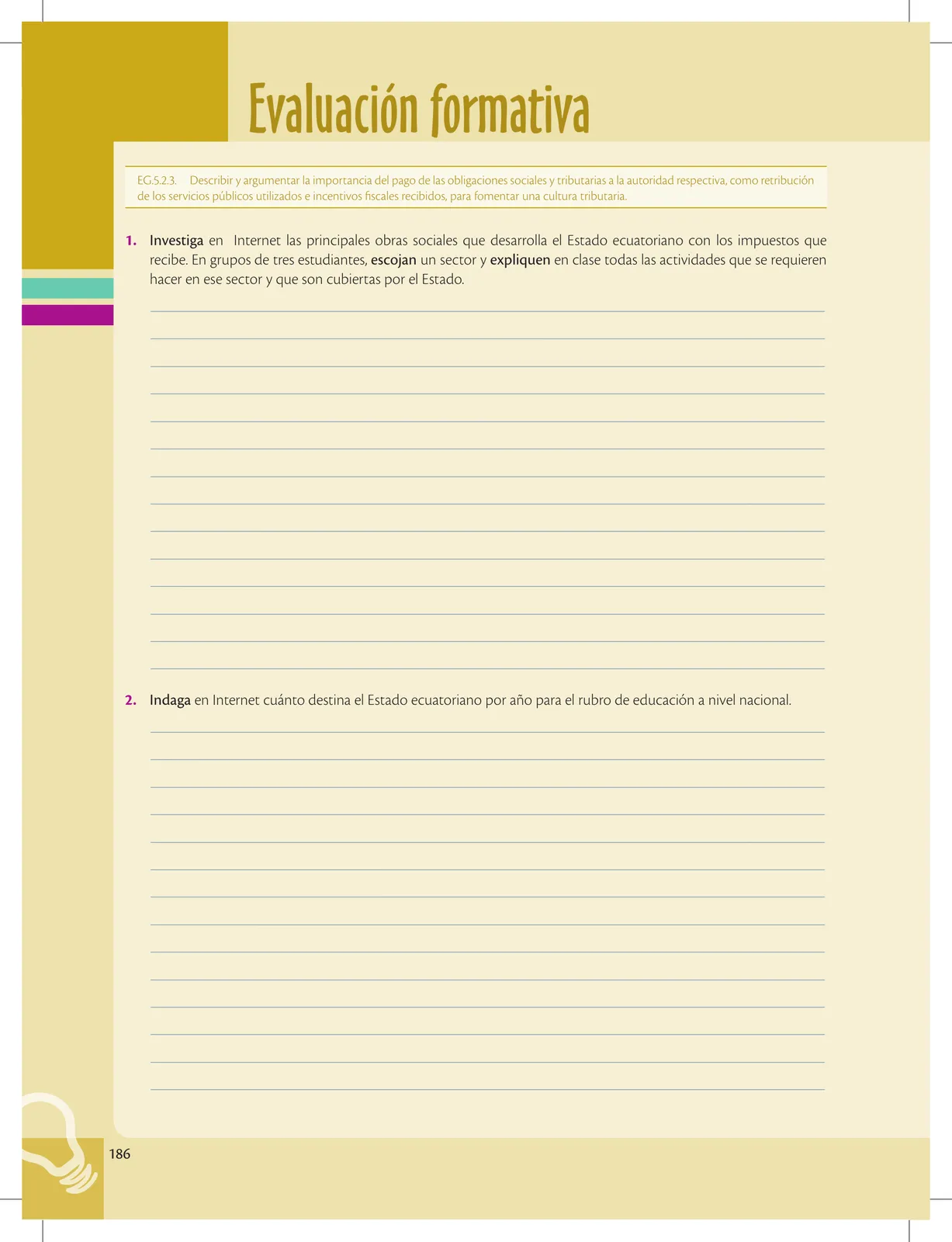 Miniatura página 186 de Emprendimiento Y Gestion · 1ro BGU · 2019