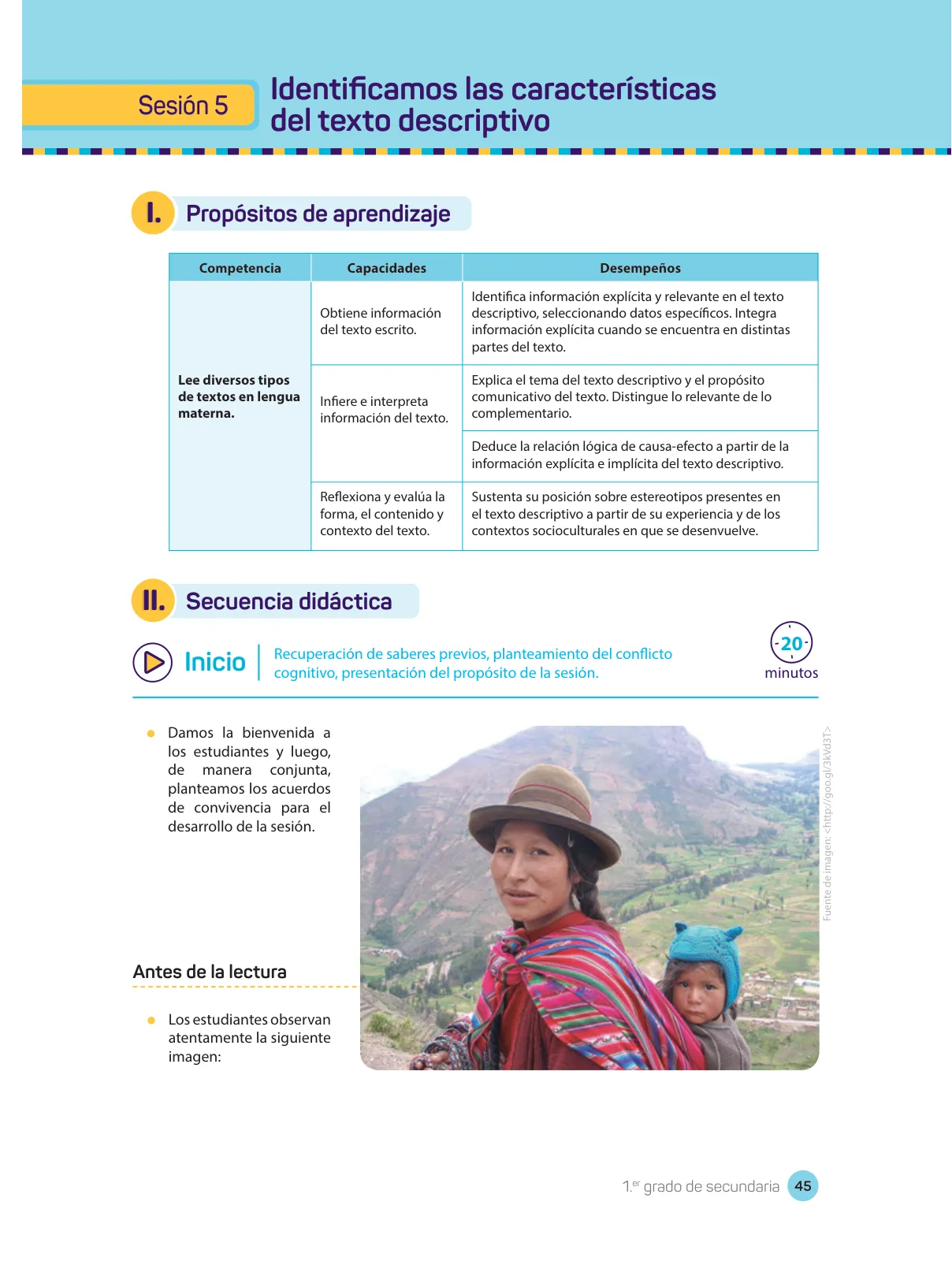 Miniatura página 47 de Comprensión lectora : manual para el docente de primer grado de Secundaria 2018 · 2018