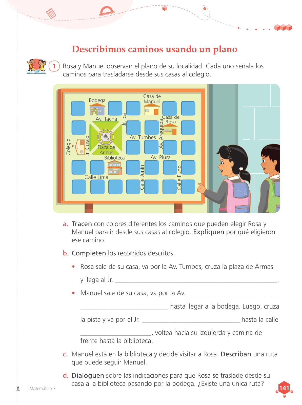 Página 143 de Matemática 3 : cuaderno de trabajo para tercer grado de Educación Primaria 2019 · 2019