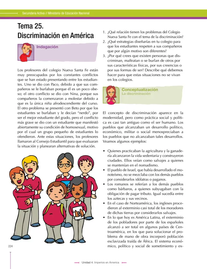 Página 224 de Ciencias Sociales 7° · Secundaria Activa