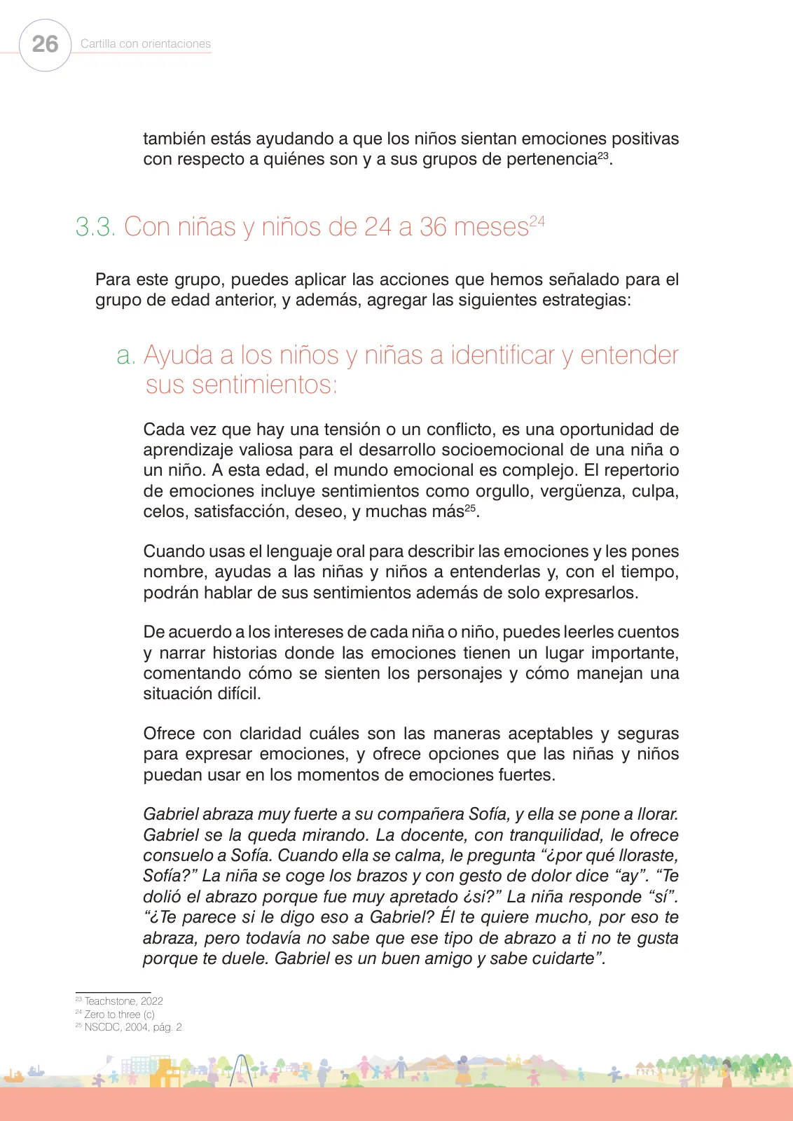 Miniatura página 28 de Regulación de emociones. Cartilla con orientaciones para el Ciclo I de Educación Inicial · 2024
