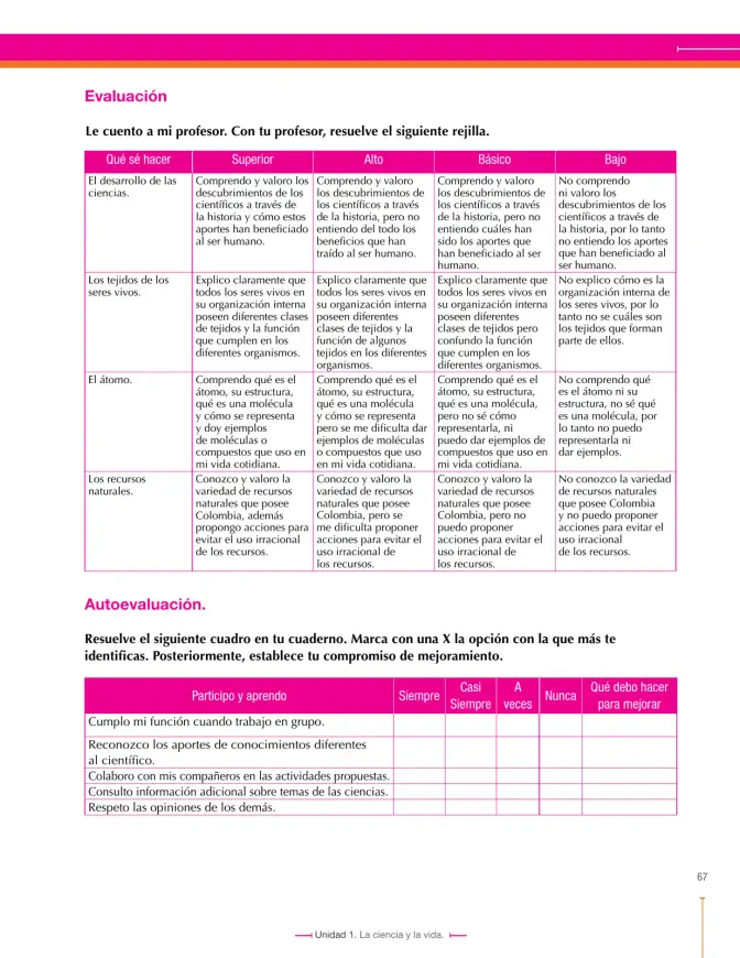 Página 67 de Ciencias Naturales 7° · Secundaria Activa