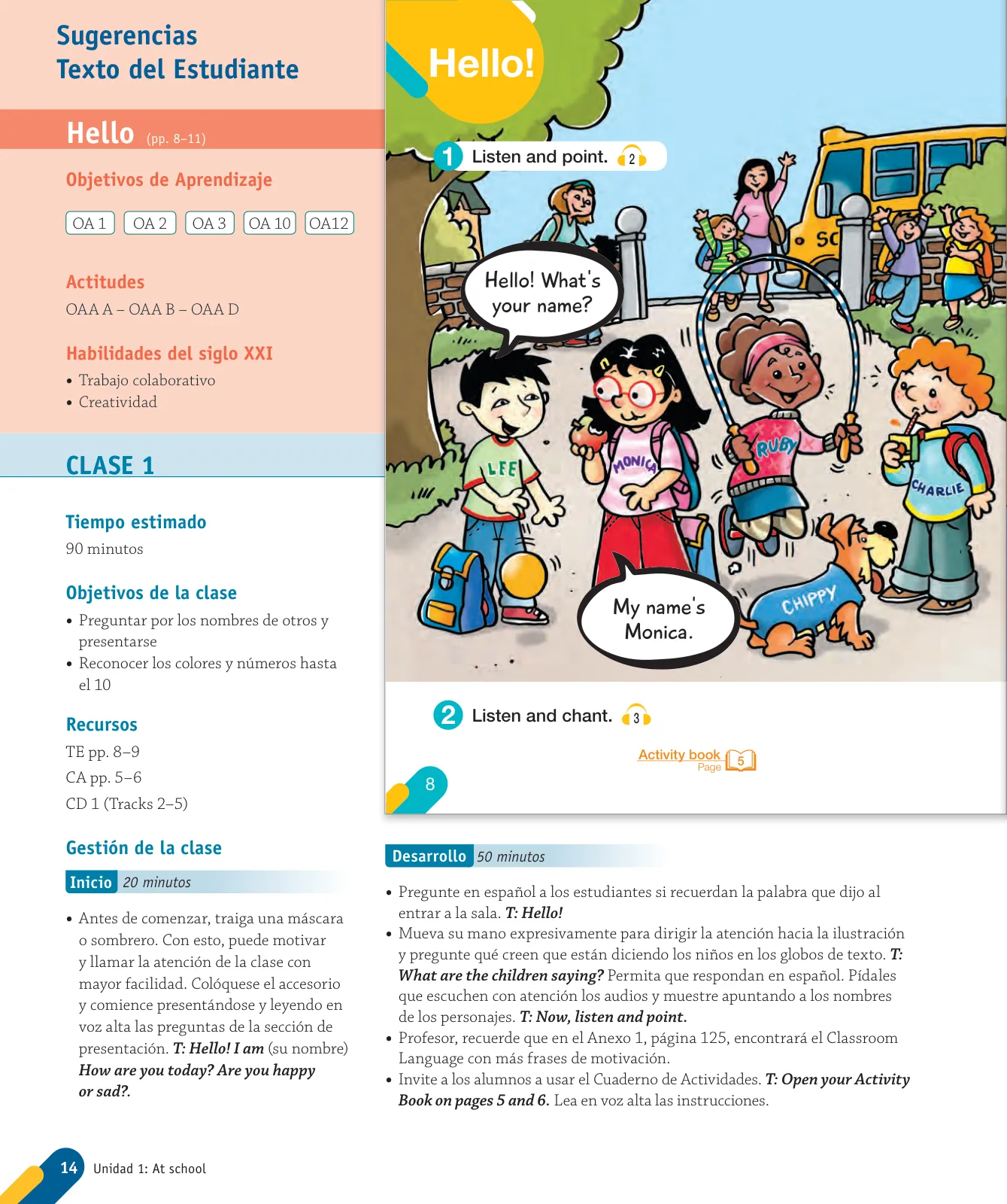 Página 16 de Inglés – Primero Básico | Student’s Book MINEDUC – Descargar PDF · 2024