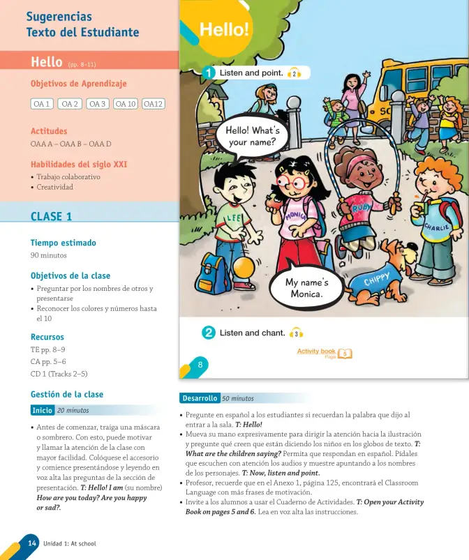 Página 16 de Inglés – Primero Básico | Student’s Book MINEDUC – Descargar PDF · 2024