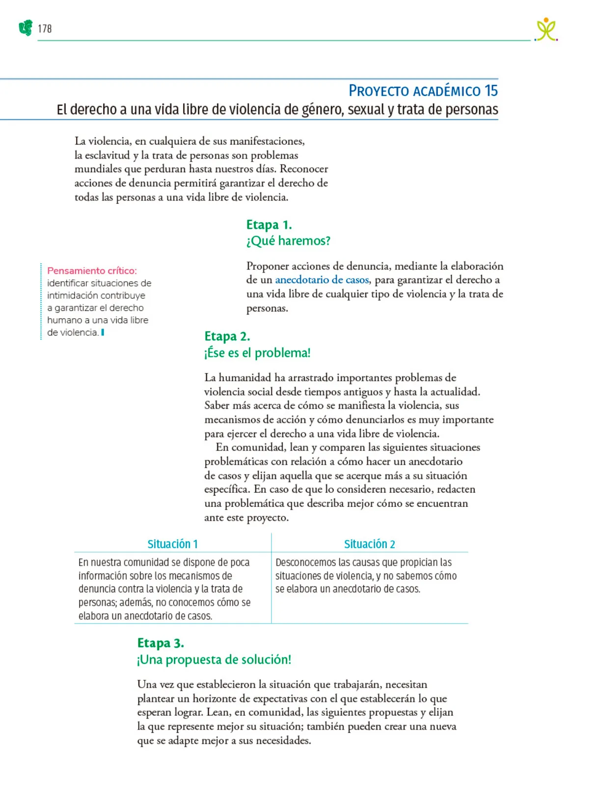 Miniatura página 179 de Colección Nanahuatzin. Nuestro libro de Proyectos.  Tomo II.  Libro de Educación Telesecundaria Grado 3°  Ciclo Escolar 2025 - 2026