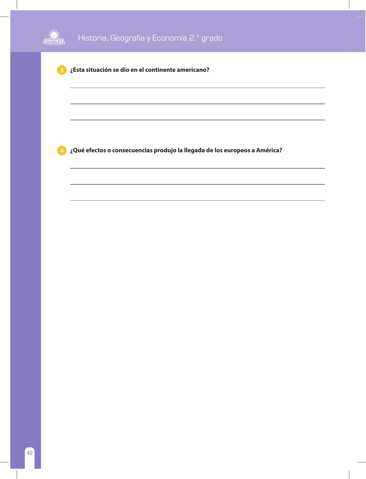 Página 42 de Historia, Geografía y Economía 2 : cuaderno de reforzamiento pedagógico - JEC ﻿ · 2016