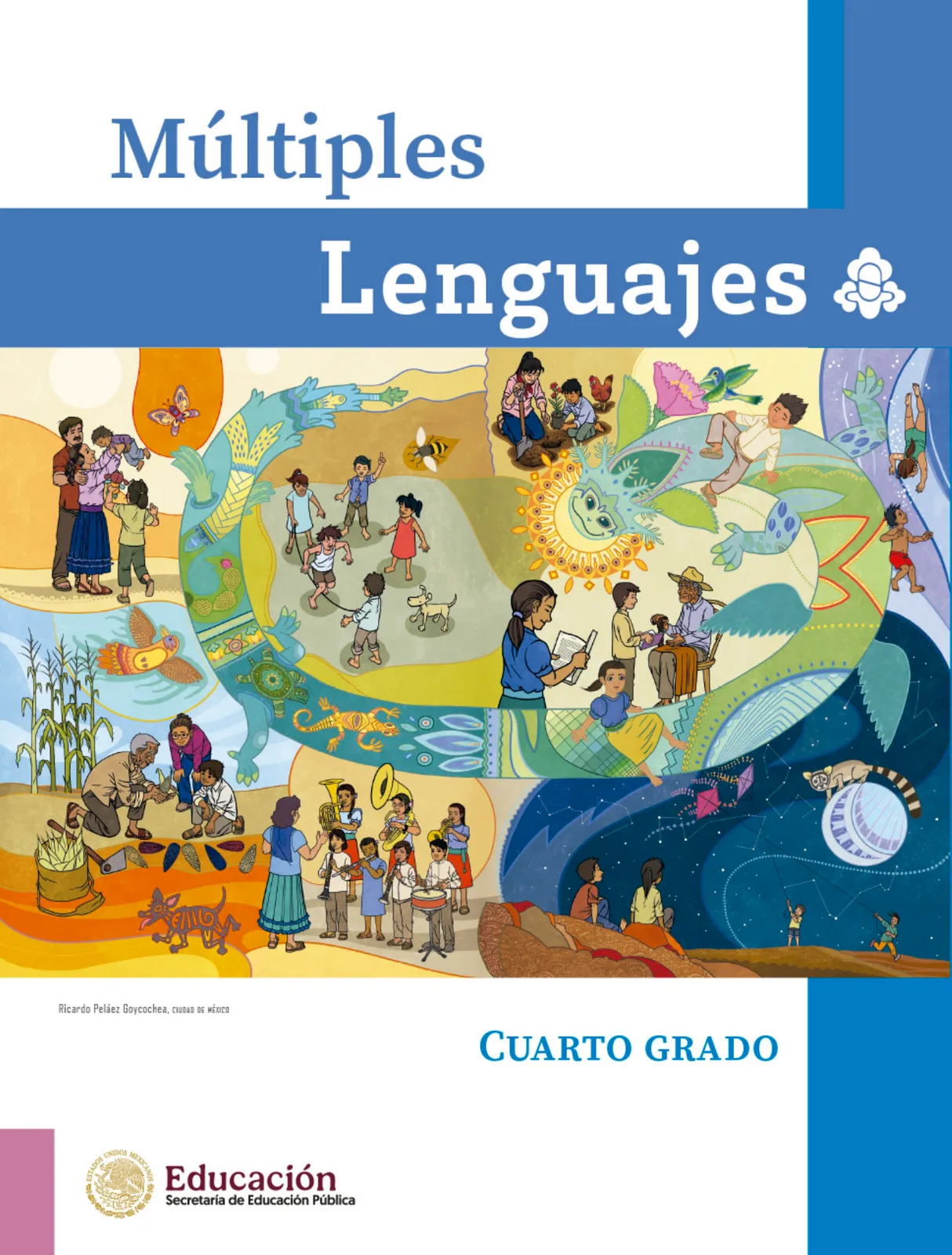 Página 2 de Múltiples lenguajes. Libro de Educación Primaria Grado 4° Ciclo Escolar 2025 - 2026