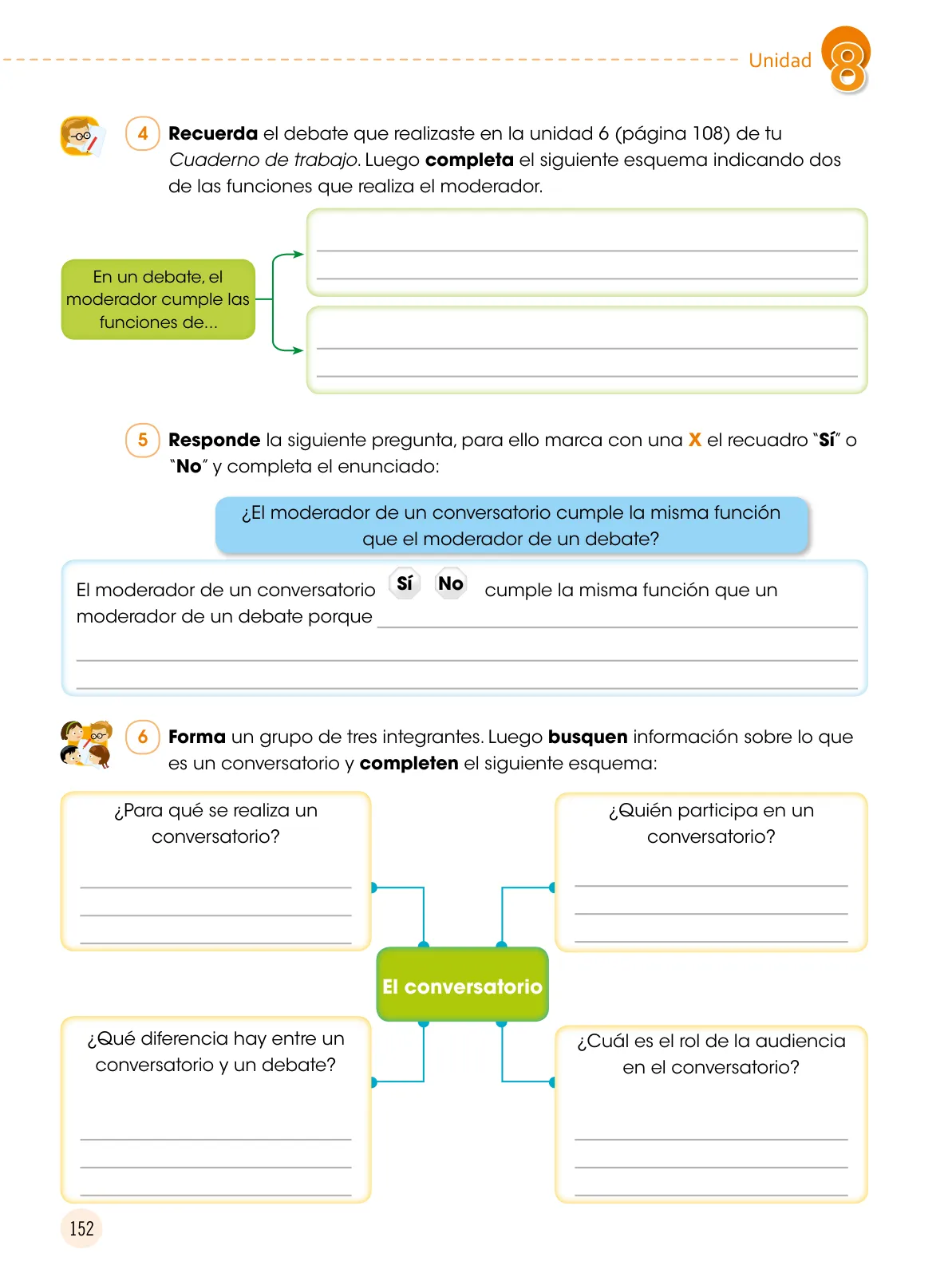 Página 153 de Comunicación 6 : cuaderno de trabajo para sexto grado de Educación Primaria 2019 · 2019