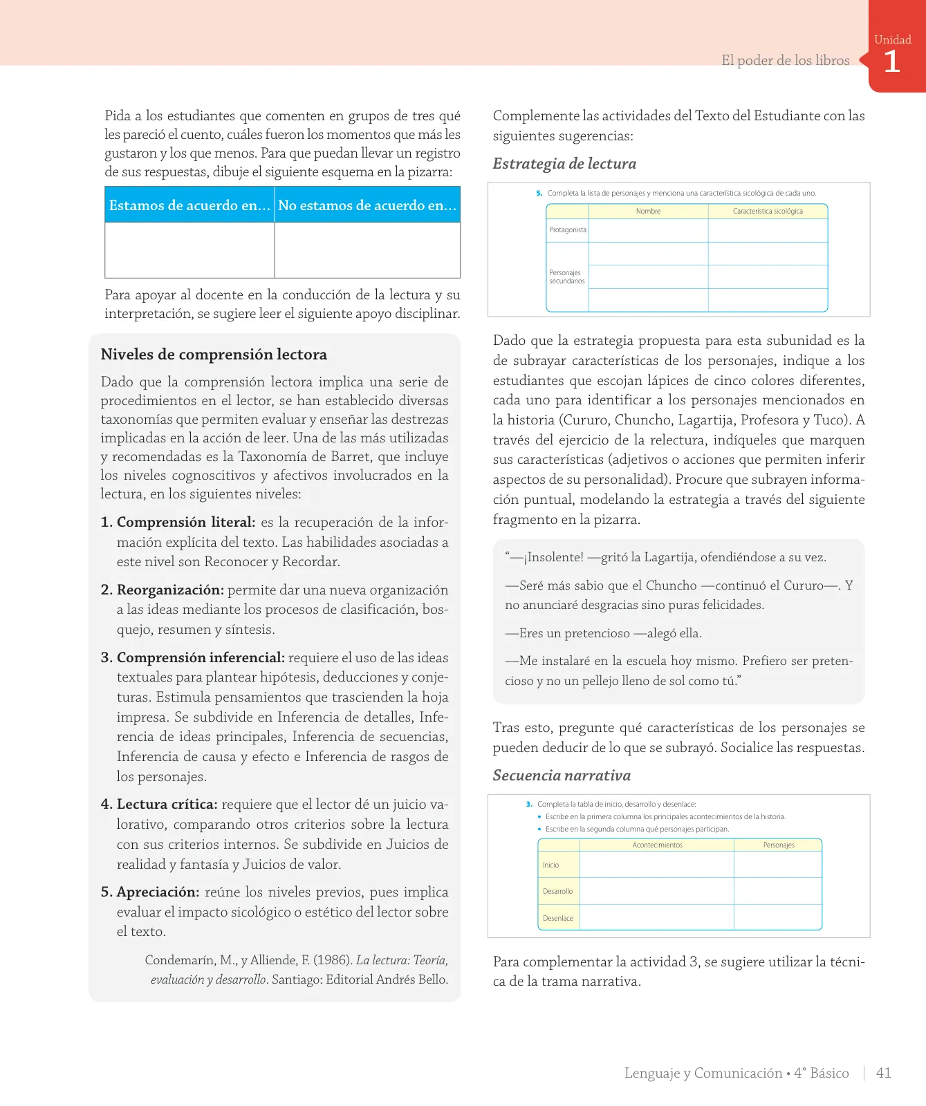Página 43 de Lenguaje y Comunicación – Cuarto Básico | Texto del Estudiante MINEDUC – Descargar PDF · 2024