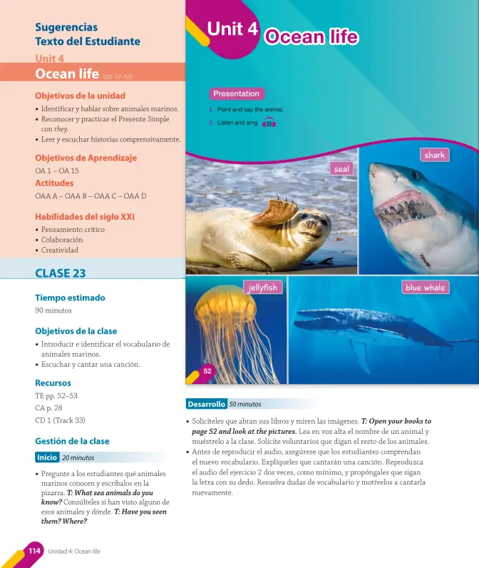 Página 116 de Inglés – Quinto Básico | Texto del Estudiante MINEDUC – Descargar PDF · 2024