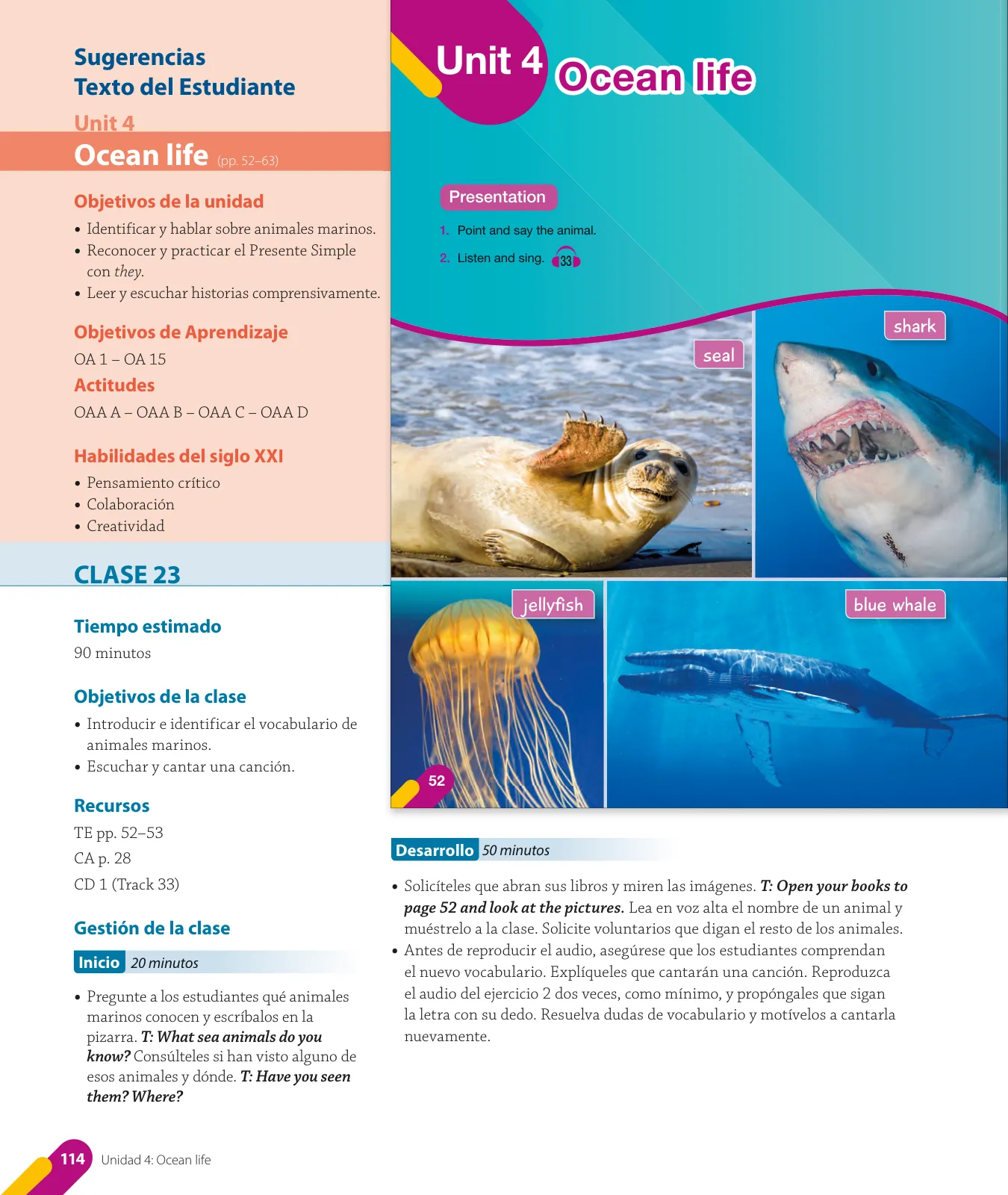 Miniatura página 116 de Inglés – Quinto Básico | Texto del Estudiante MINEDUC – Descargar PDF · 2024