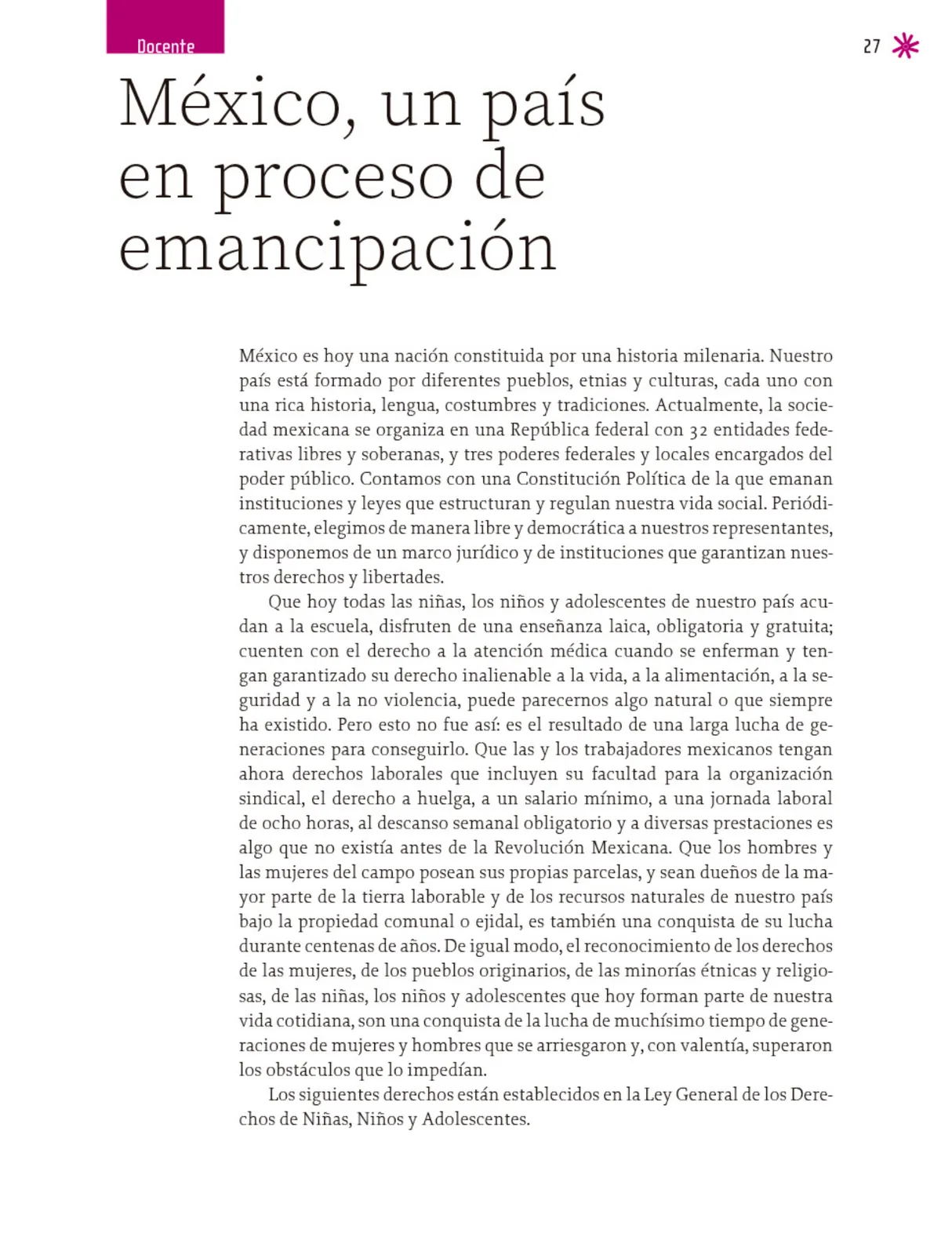 Miniatura página 28 de Un libro sin recetas para la maestra y el maestro. Fase 6.   Libro de Educación Telesecundaria Grado 1°, 2°, 3°  Ciclo Escolar 2025 - 2026