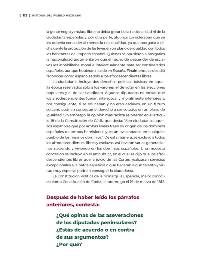 Página 113 de Historia del pueblo mexicano. Multigrado Libro de Educación Telesecundaria Grado 1° Ciclo Escolar 2025 - 2026