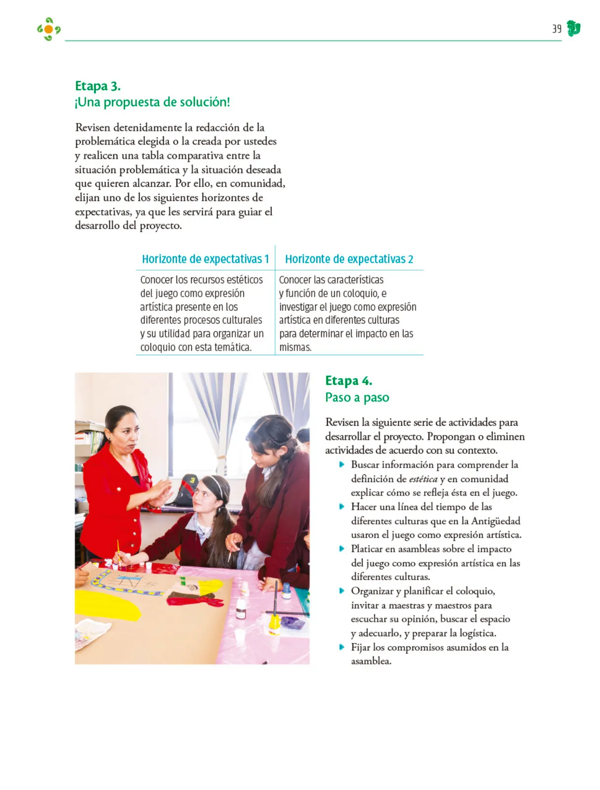 Página 40 de Colección Ximhai. Nuestro libro de Proyectos. Tomo II. Libro de Educación Telesecundaria Grado 1° Ciclo Escolar 2025 - 2026