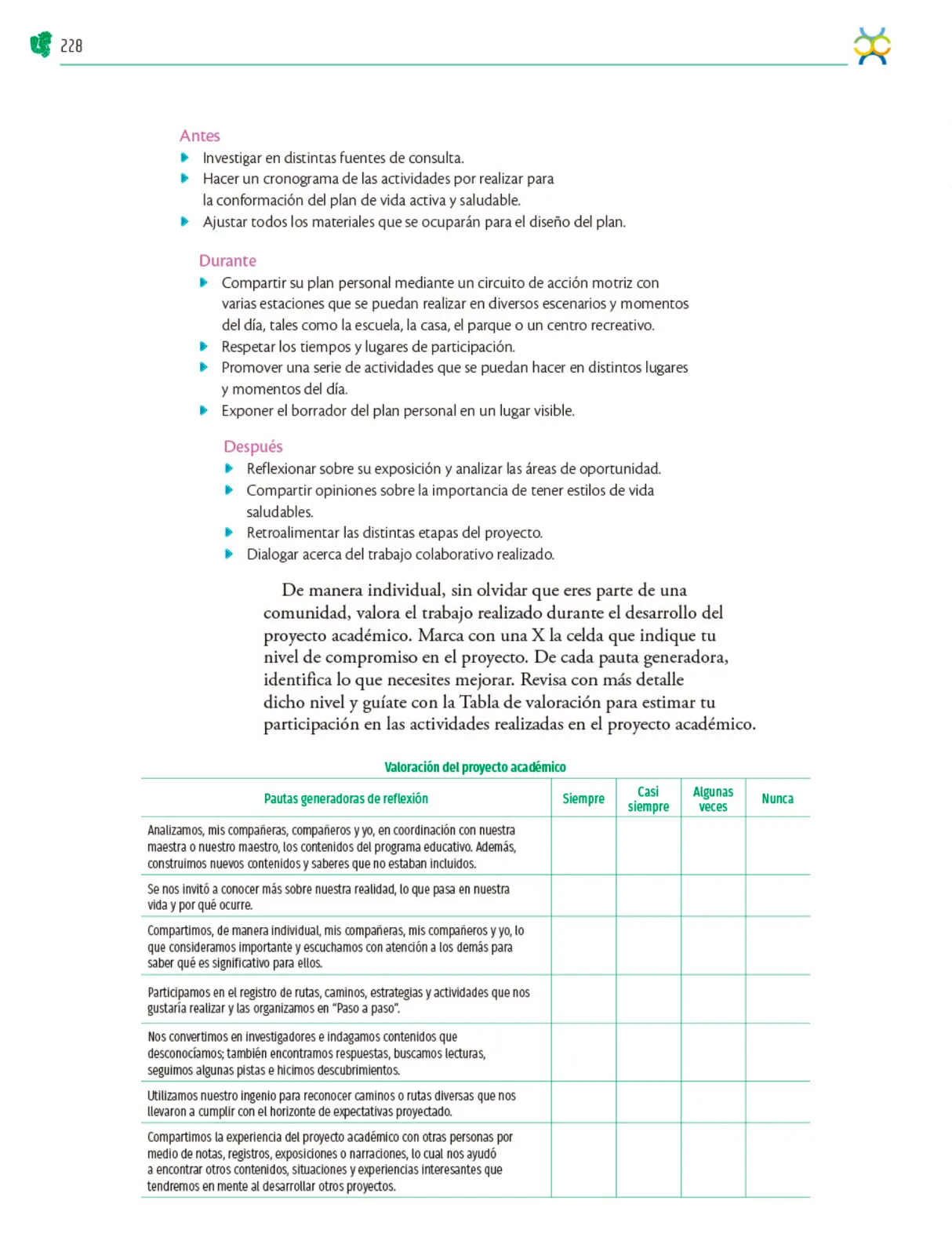 Miniatura página 229 de Colección Ximhai. Nuestro libro de Proyectos.  Tomo III.  Libro de Educación Telesecundaria Grado 1°  Ciclo Escolar 2025 - 2026