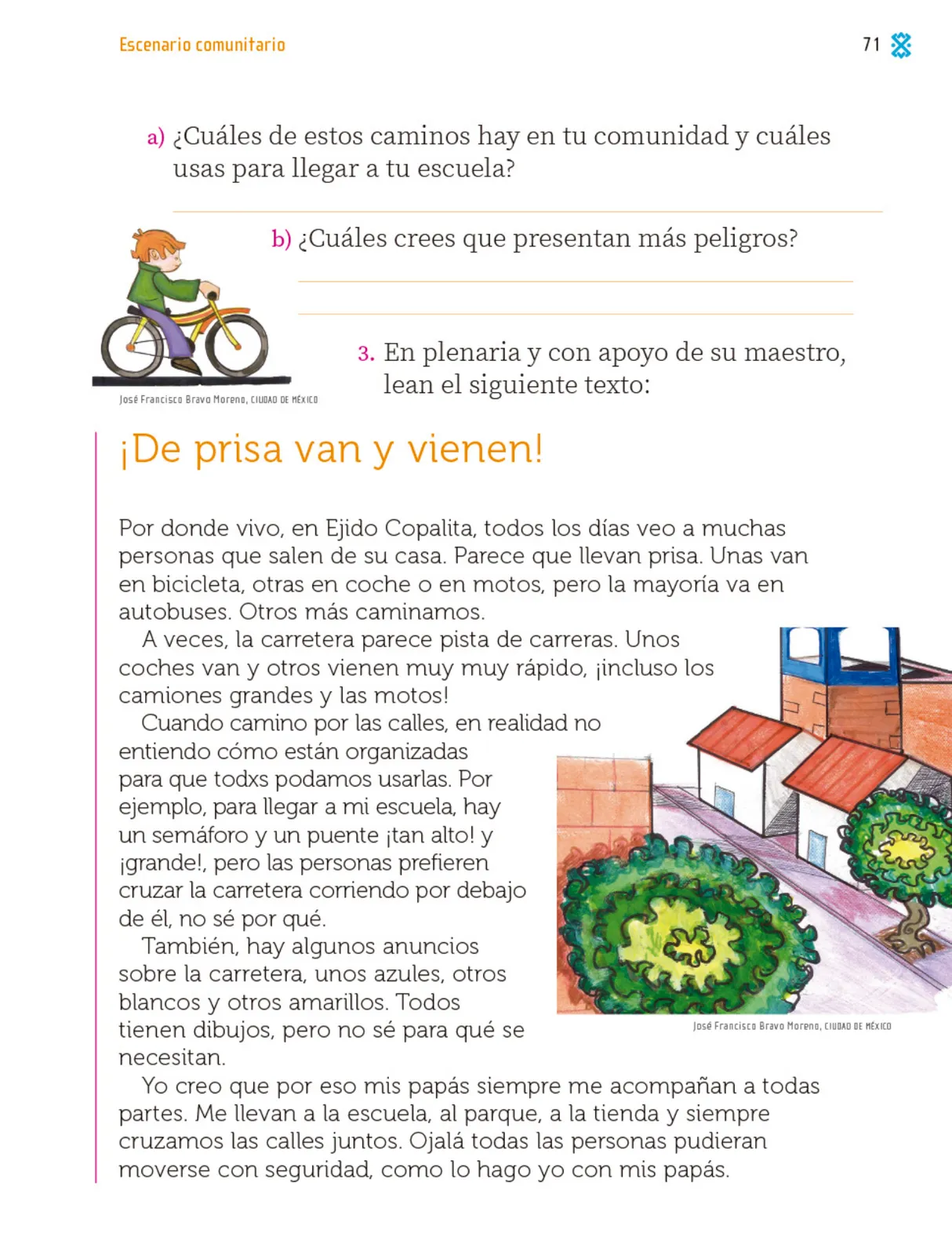 Miniatura página 72 de Proyectos Comunitarios.   Libro de Educación Primaria Grado 1°  Ciclo Escolar 2025 - 2026