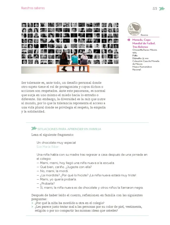 Página 224 de Nuestros saberes: Libro para alumnos, maestros y familia. Libro de Educación Primaria Grado 6° Ciclo Escolar 2025 - 2026