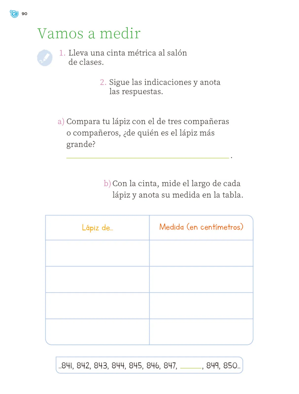 Página 91 de Múltiples lenguajes. Trazos y números. Libro de Educación Primaria Grado 2° Ciclo Escolar 2025 - 2026