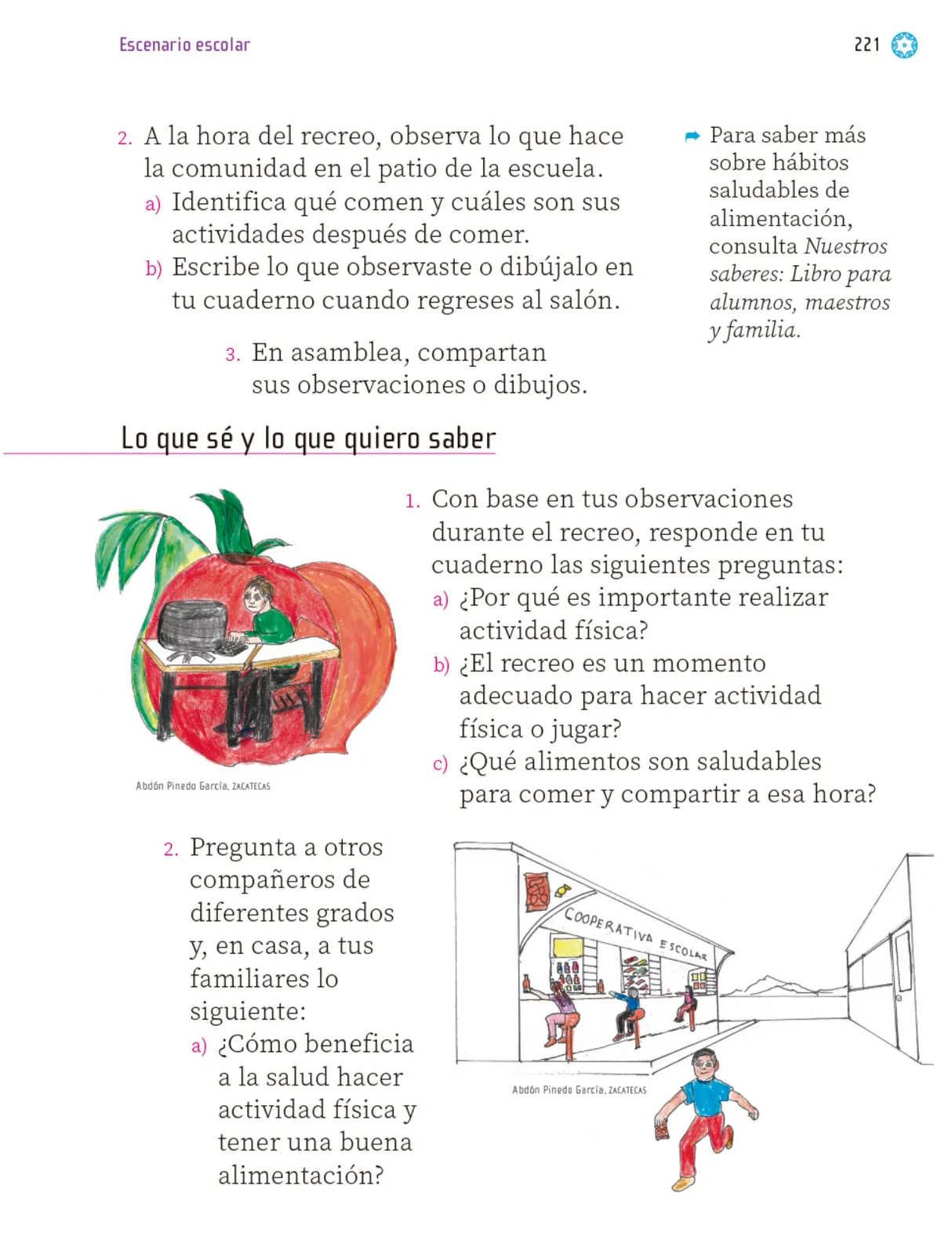 Página 222 de Proyectos Escolares.   Libro de Educación Primaria Grado 1°  Ciclo Escolar 2025 - 2026