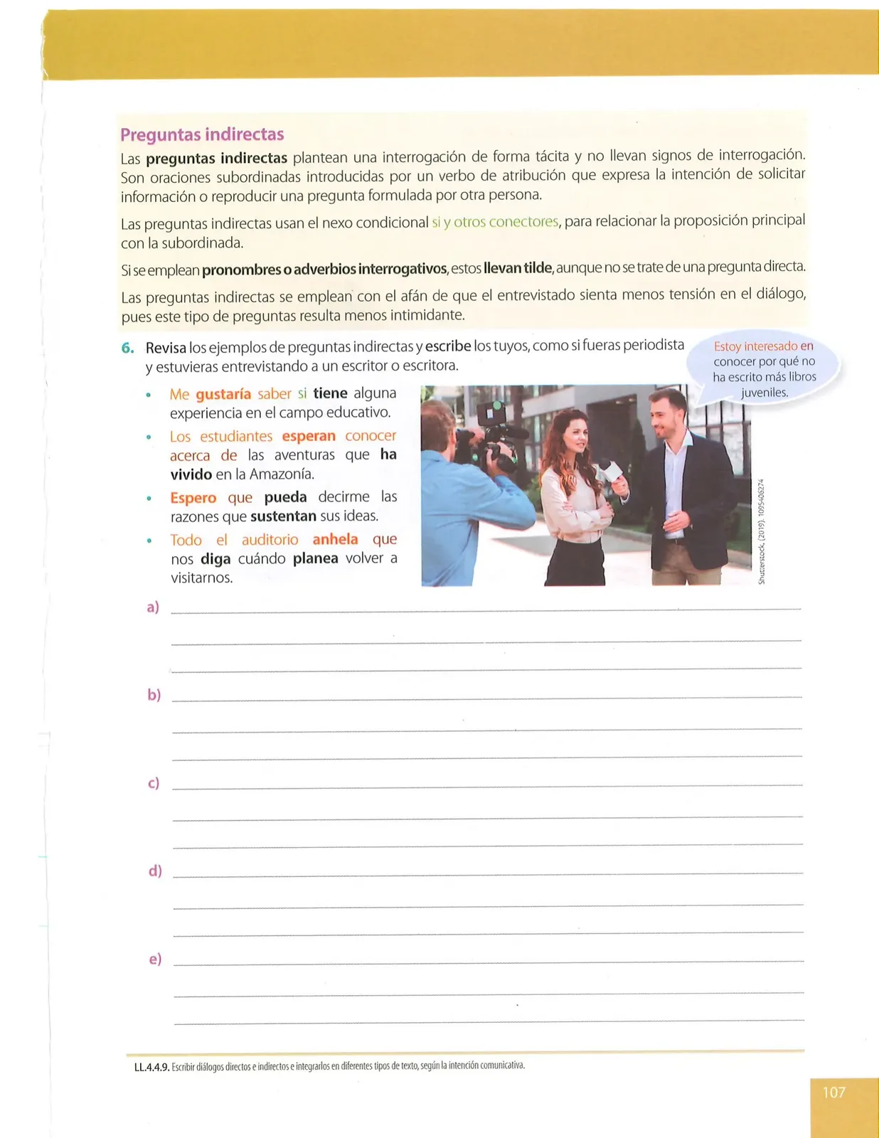 Miniatura página 107 de Lengua Y Literatura · 10 EGB · 2025