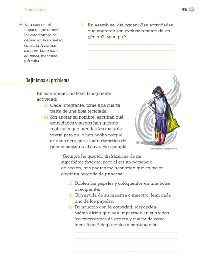 Página 208 de Proyectos de Aula. Libro de Educación Primaria Grado 3° Ciclo Escolar 2025 - 2026