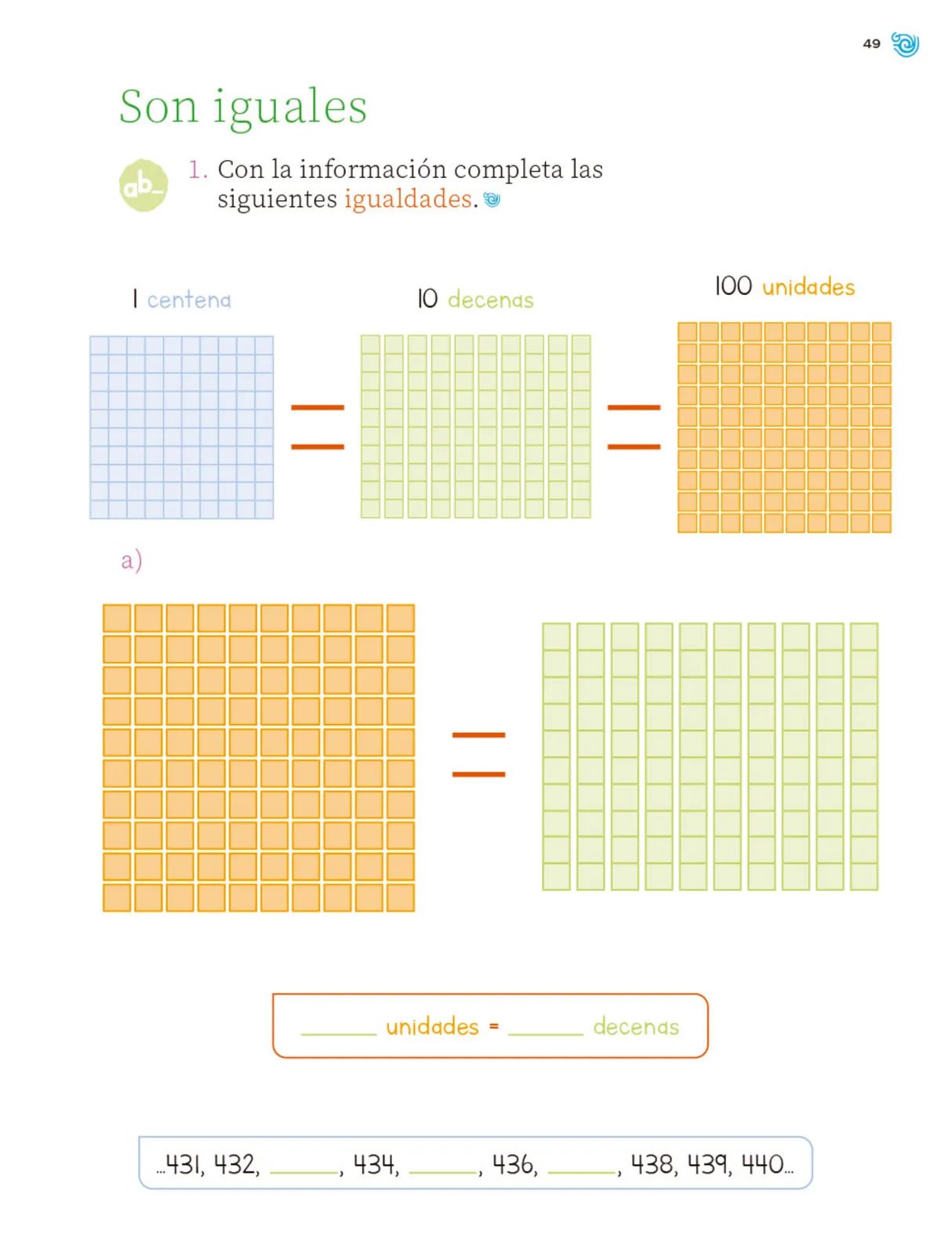 Miniatura página 50 de Múltiples lenguajes. Trazos y números.   Libro de Educación Primaria Grado 2°  Ciclo Escolar 2025 - 2026