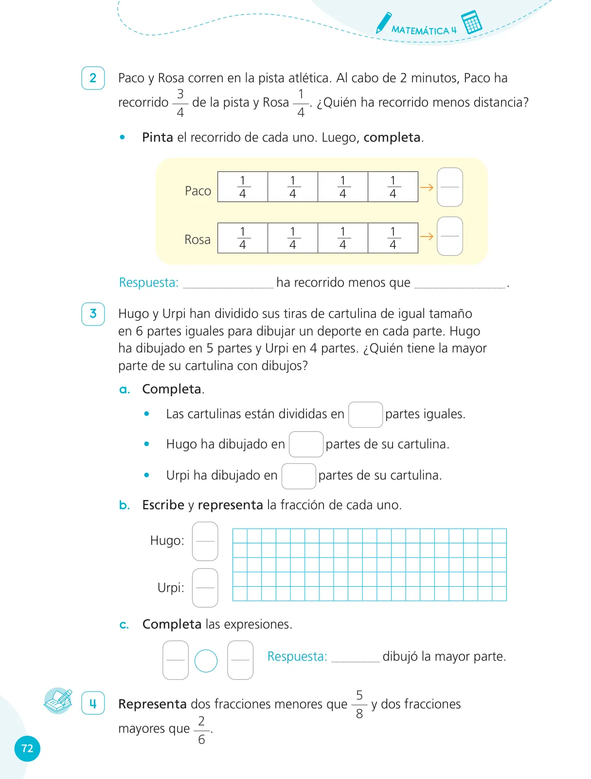 Página 74 de Cuadernillo de Matemática 4, cuarto grado de Primaria · 2023
