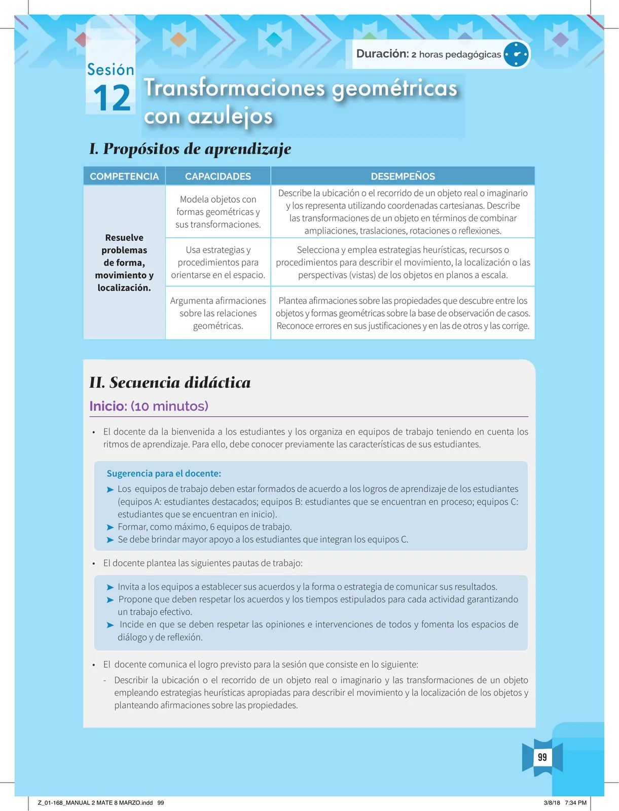 Miniatura página 101 de Resolvamos problemas 2 : manual para el docente 2018 · 2018