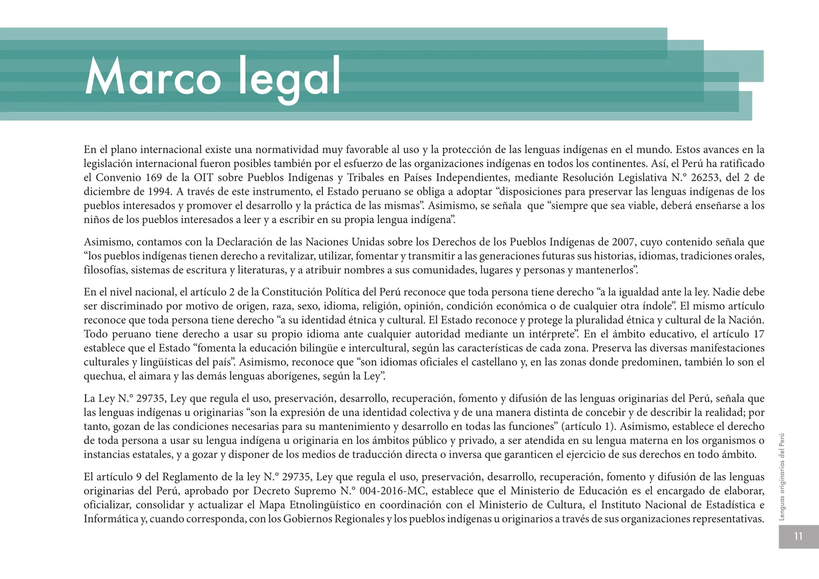Página 13 de Lenguas originarias del Perú · 2018