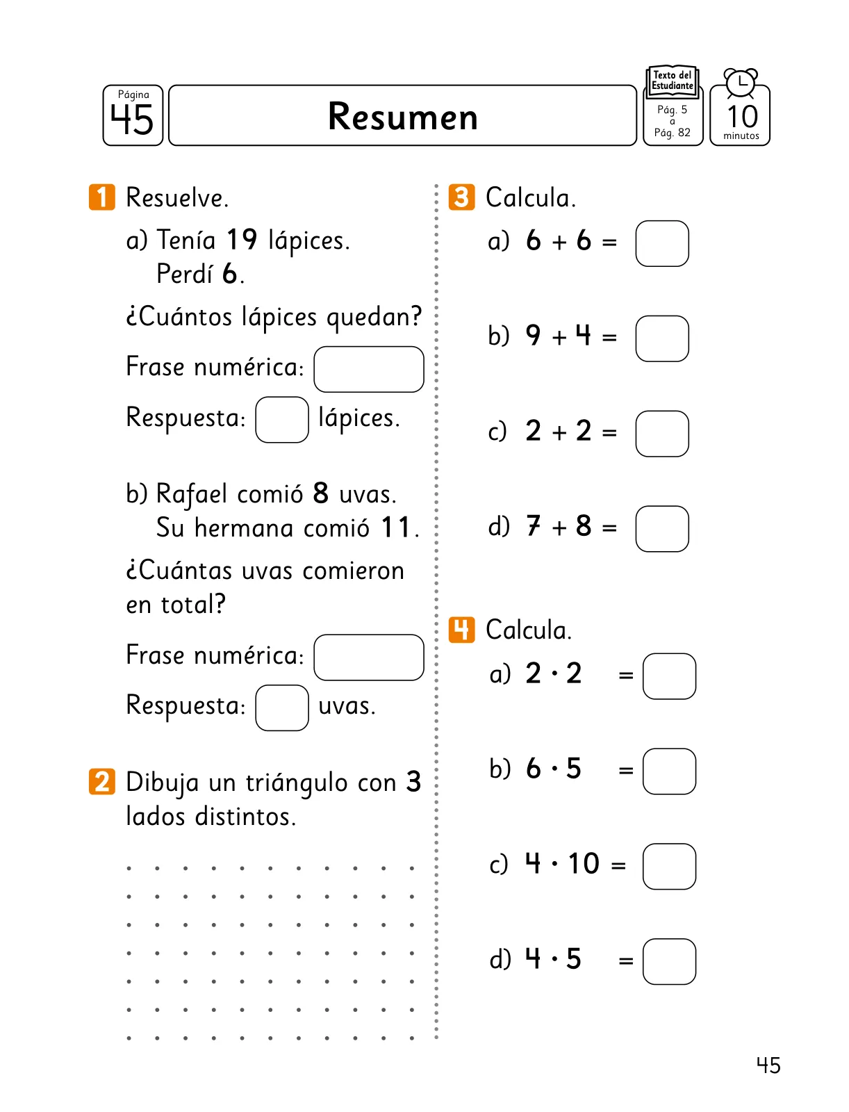 Página 46 de Sumo Primero – Segundo Básico | Texto del Estudiante MINEDUC – Descargar PDF · 2024