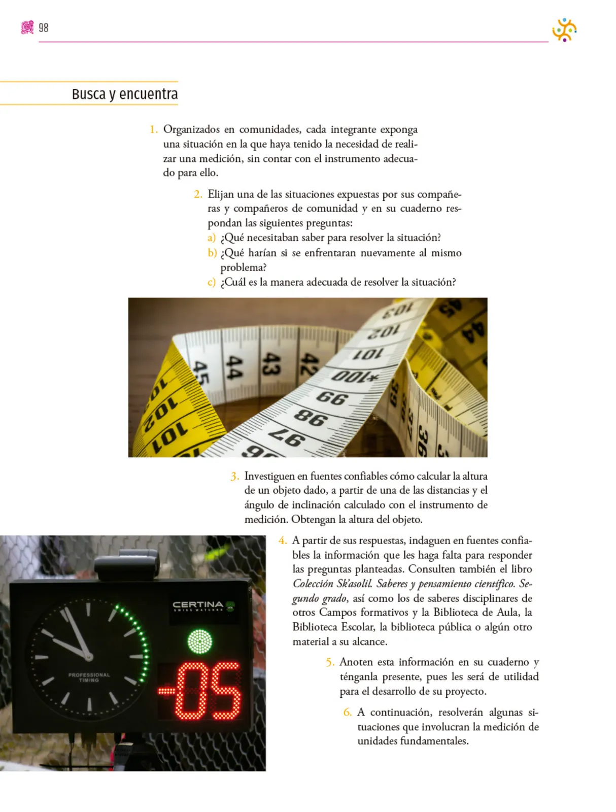 Miniatura página 99 de Colección Sk´asolil. Nuestro libro de proyectos.   Libro de Educación Secundaria Grado 2°  Ciclo Escolar 2025 - 2026