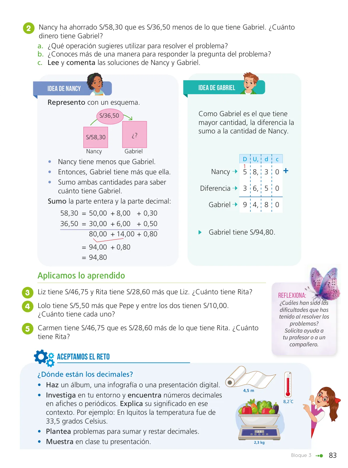 Página 85 de Texto de Matemática 6. Sexto grado de Primaria · 2024