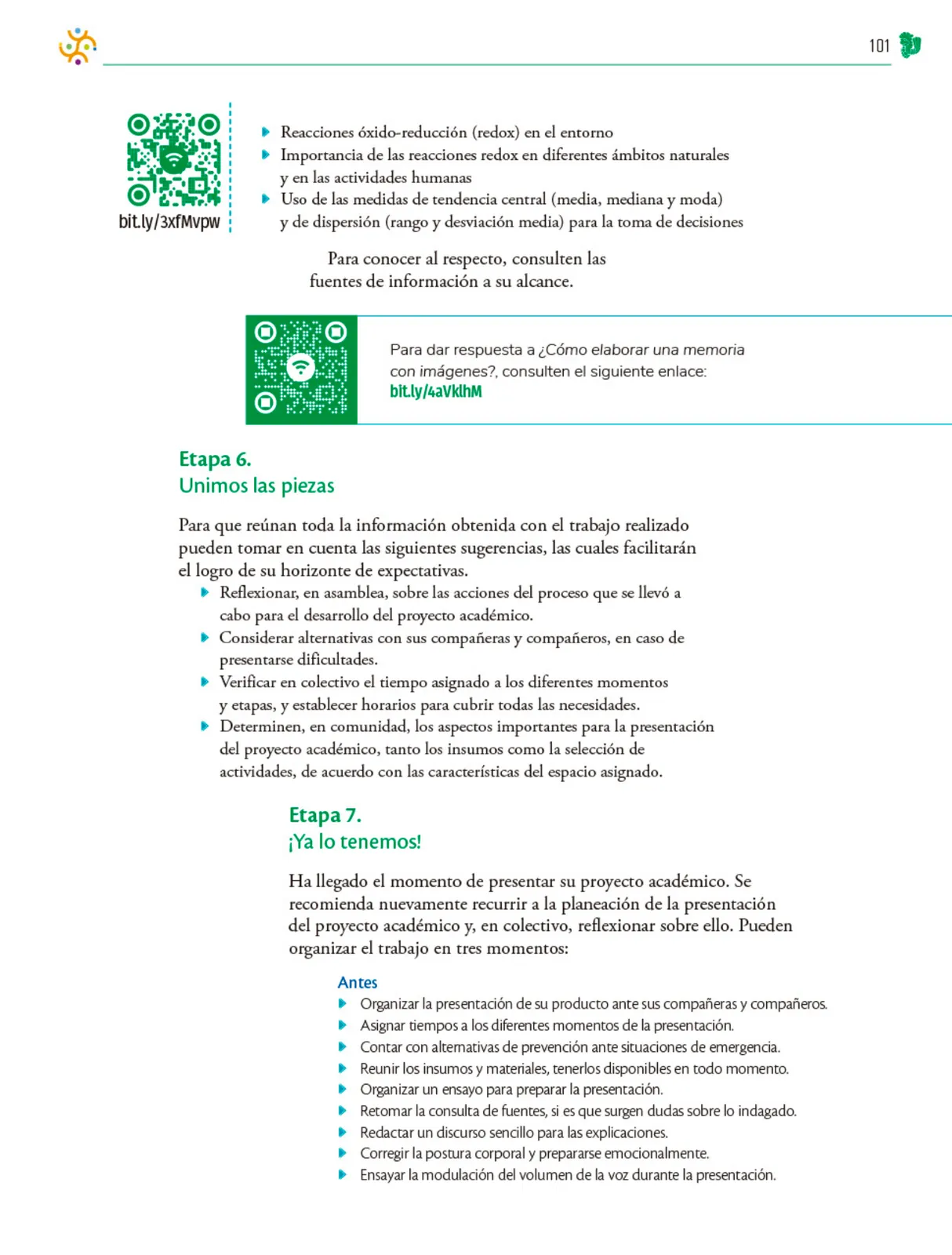 Miniatura página 102 de Colección Nanahuatzin. Nuestro libro de Proyectos.  Tomo III.  Libro de Educación Telesecundaria Grado 3°  Ciclo Escolar 2025 - 2026