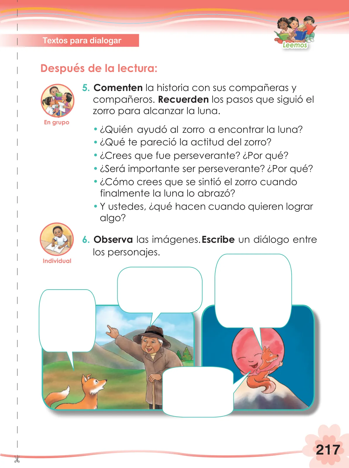 Página 219 de Comunicación 2 : cuaderno de trabajo para segundo grado de Educación Primaria 2019 · 2019