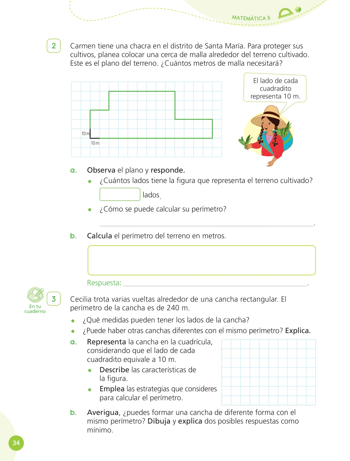 Página 36 de Cuadernillo de Matemática 5, quinto grado de Primaria · 2023