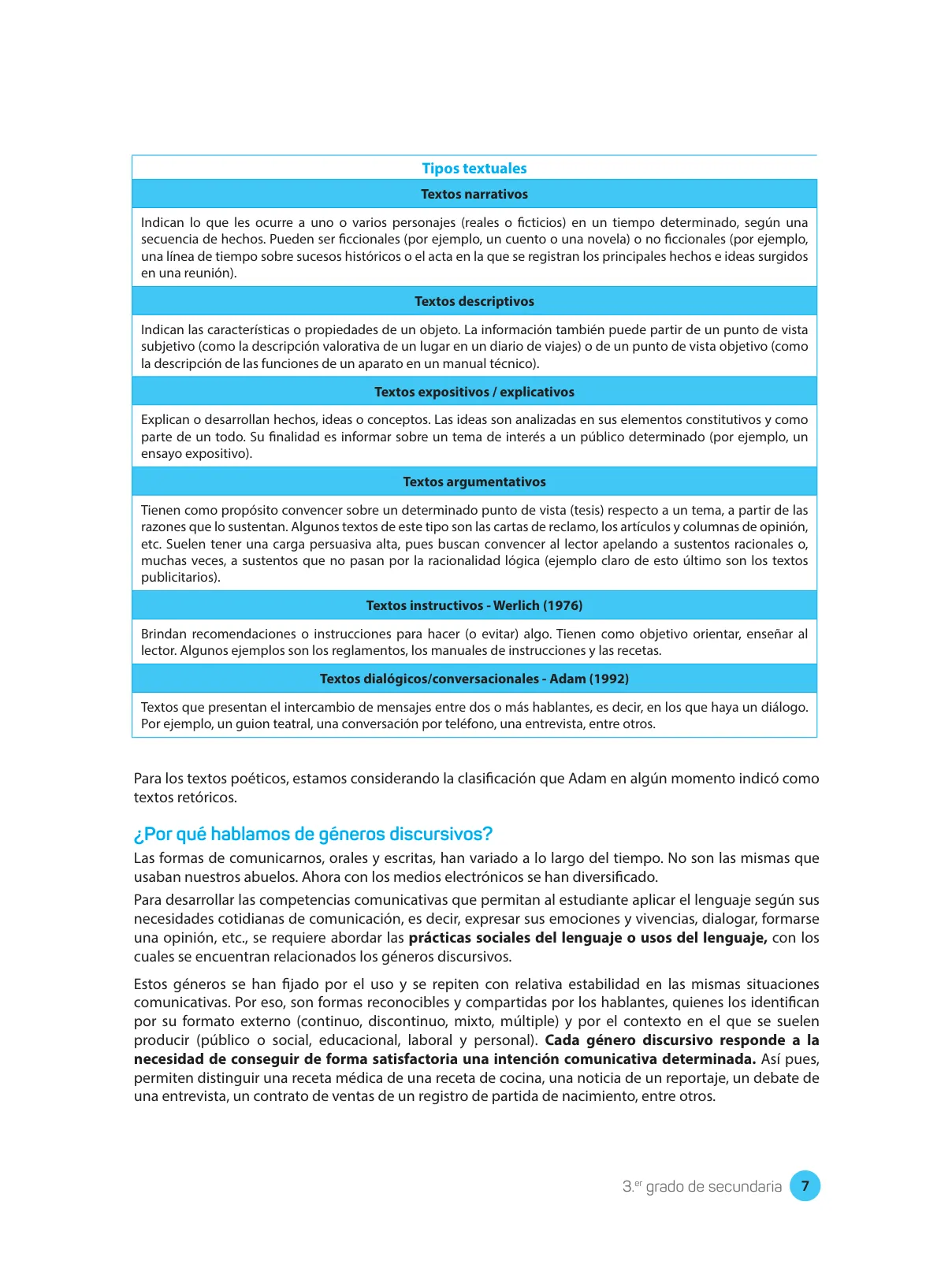 Página 9 de Comprensión lectora : manual para el docente de tercer grado de Secundaria 2018 · 2018