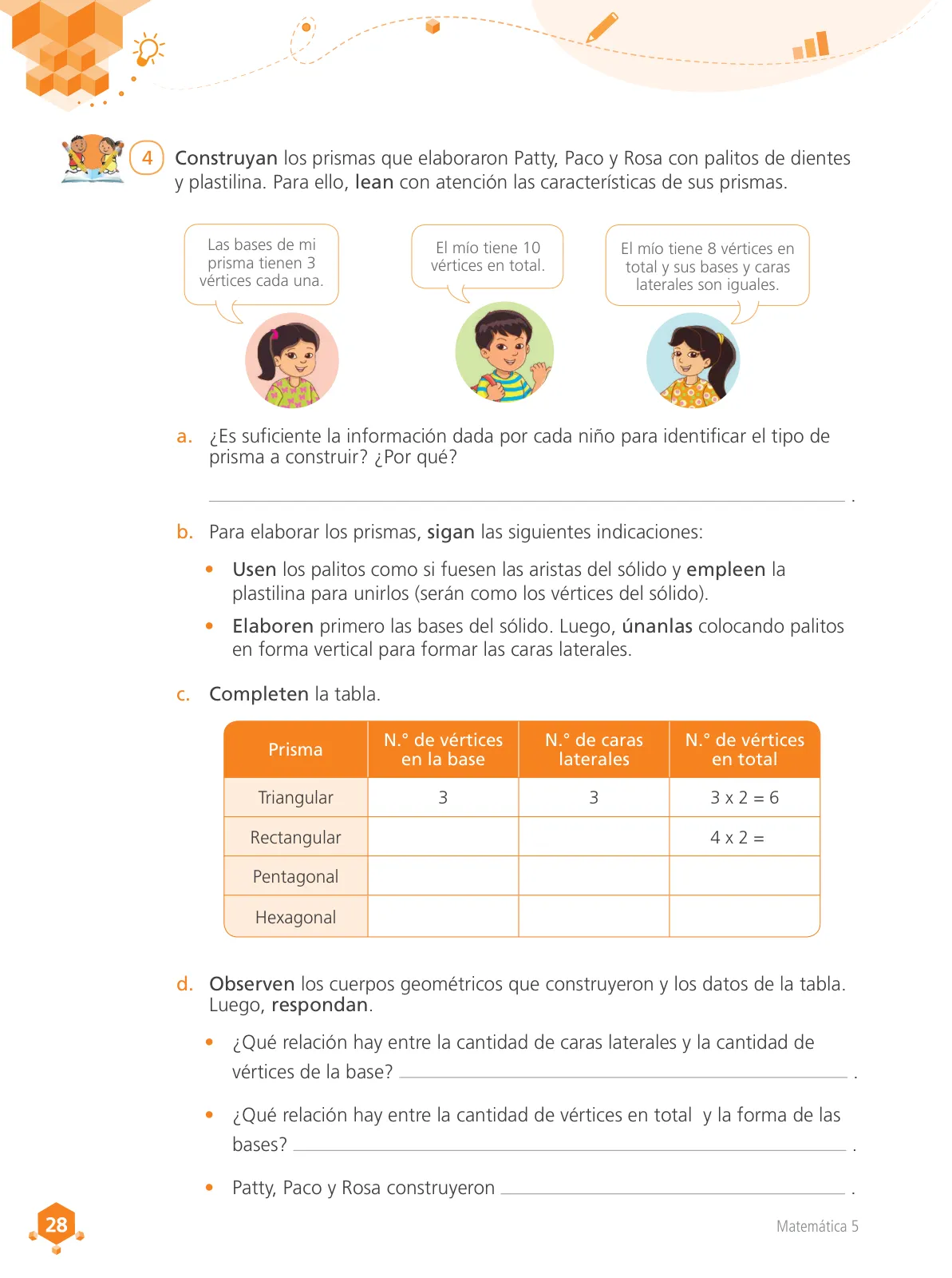 Miniatura página 29 de Matemática 5 : cuaderno de trabajo para quinto grado de Educación Primaria 2018 · 2018