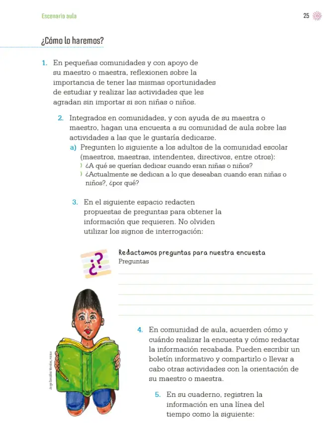 Página 28 de Proyectos de Aula. Libro de Educación Primaria Grado 4° Ciclo Escolar 2025 - 2026