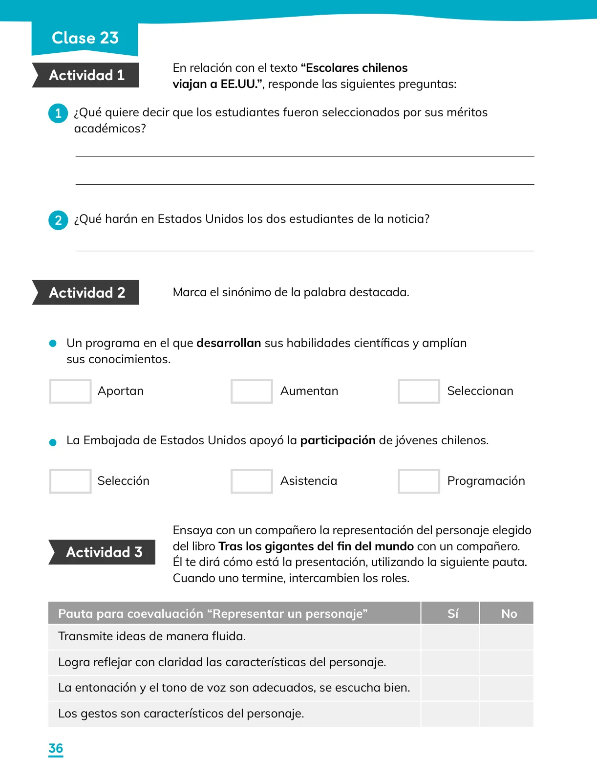 Página 38 de Lenguaje y Comunicación – Tercero Básico | Texto del Estudiante MINEDUC – Descargar PDF · 2024