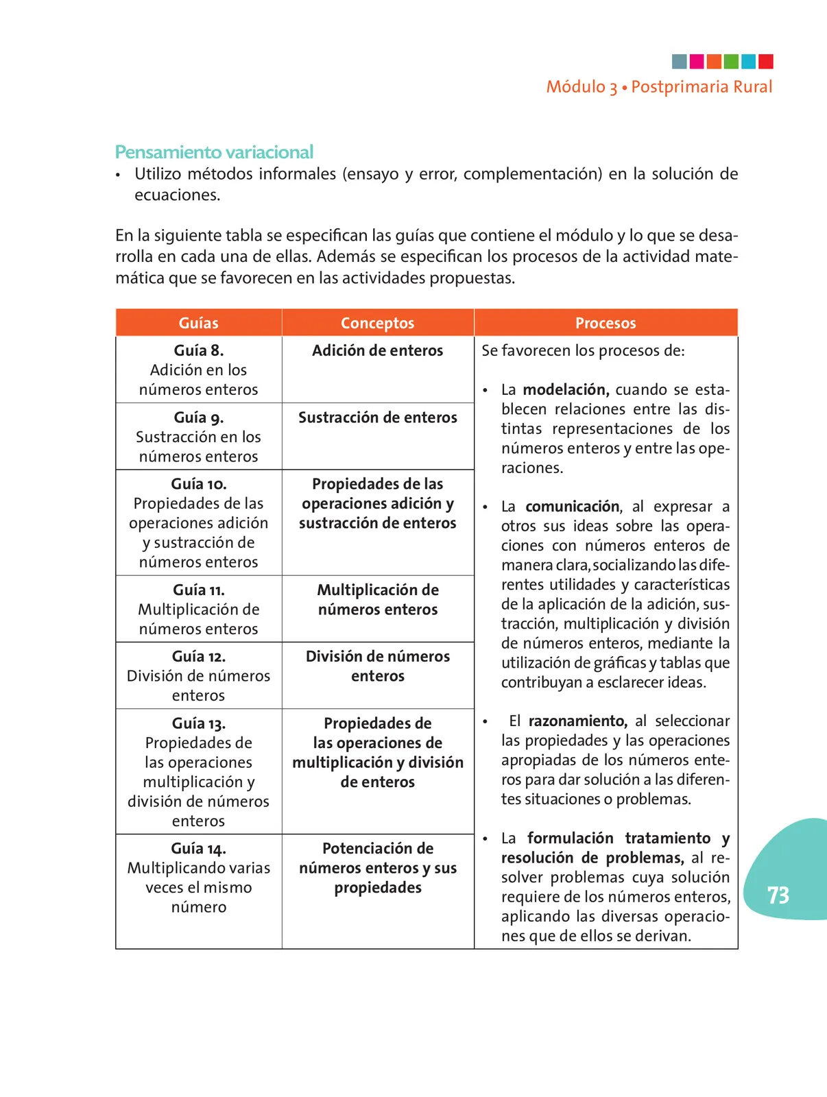 Página 74 de Matematica 6° · Postprimaria