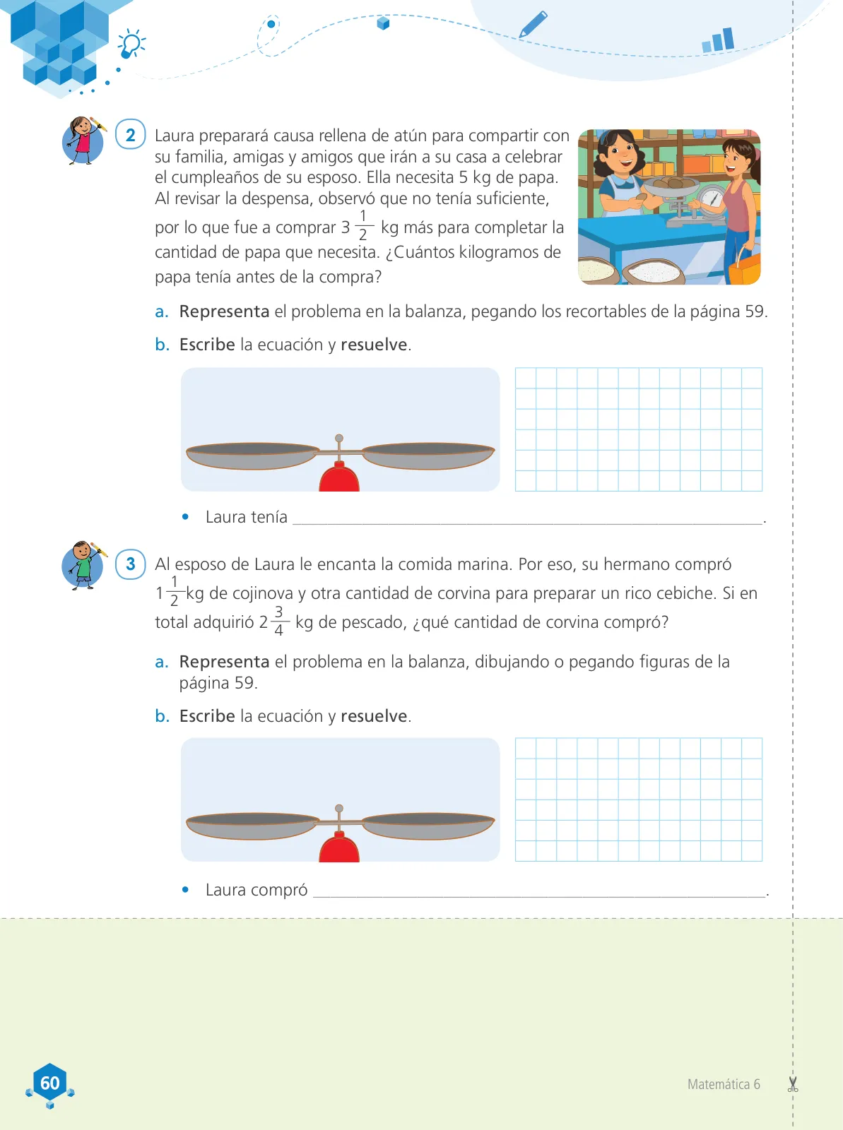 Miniatura página 62 de Matemática 6 : cuaderno de trabajo para sexto grado de Educación Primaria 2019 · 2019